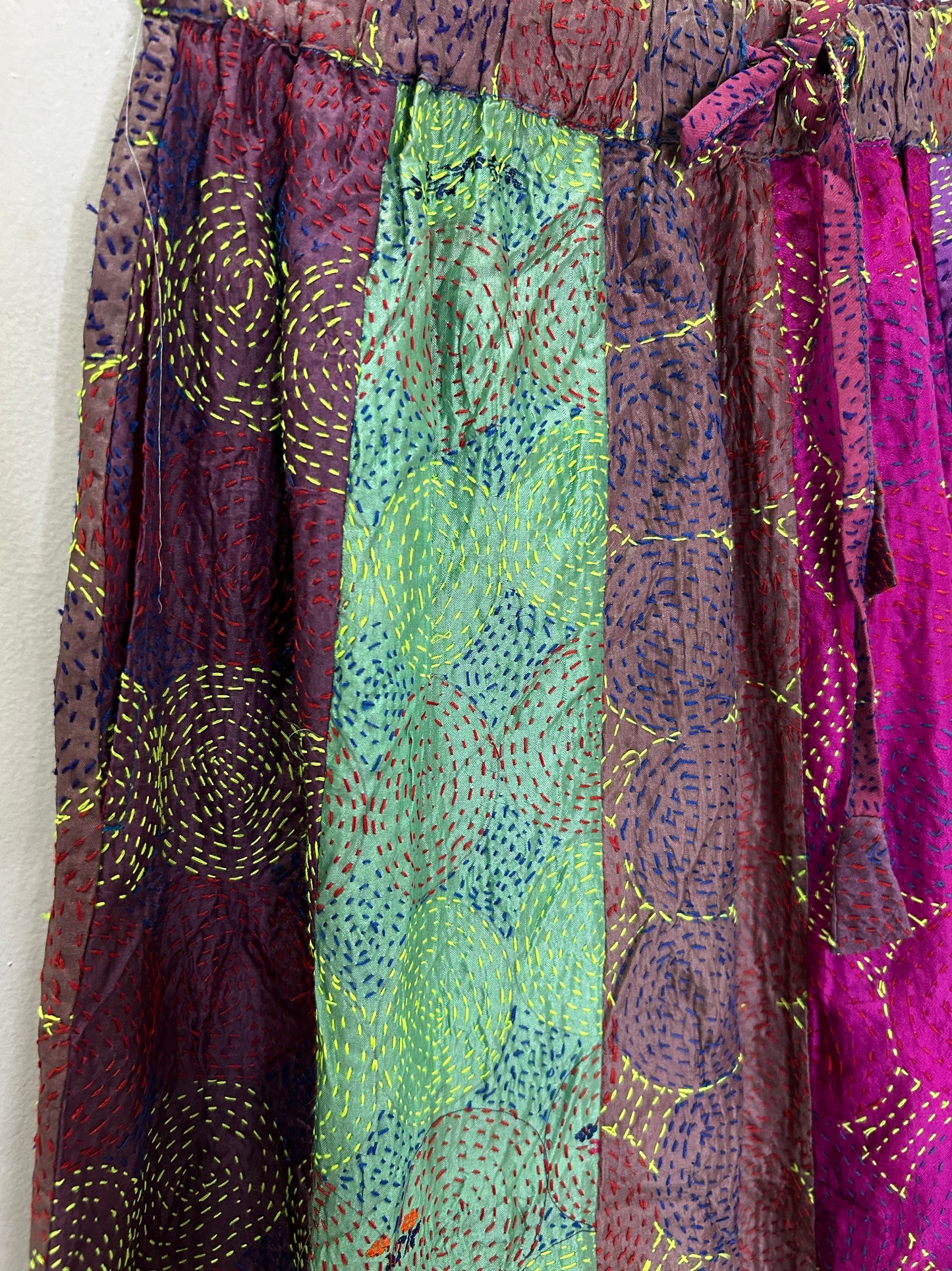Multicoloured Embroidered Skirt (with Pockets)