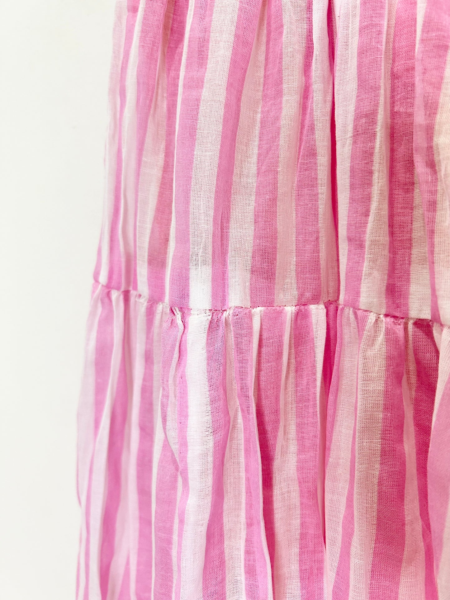 Pink Striped Skirt