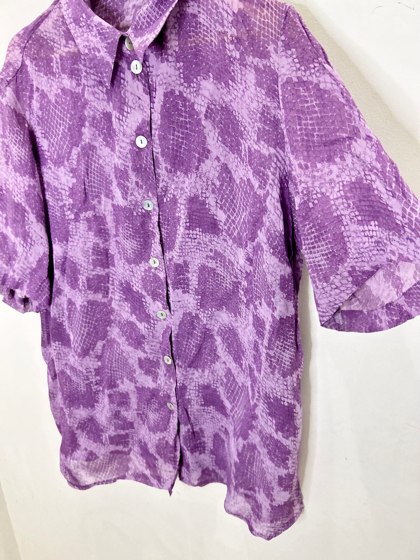 Purple Snake print Shirt