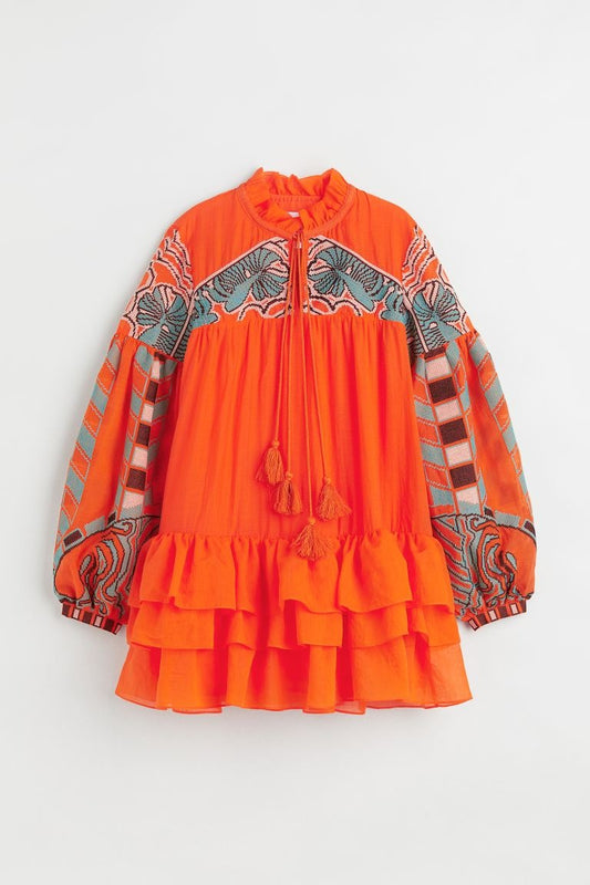 Iris Apfel X H&M Flounce-hemmed Dress