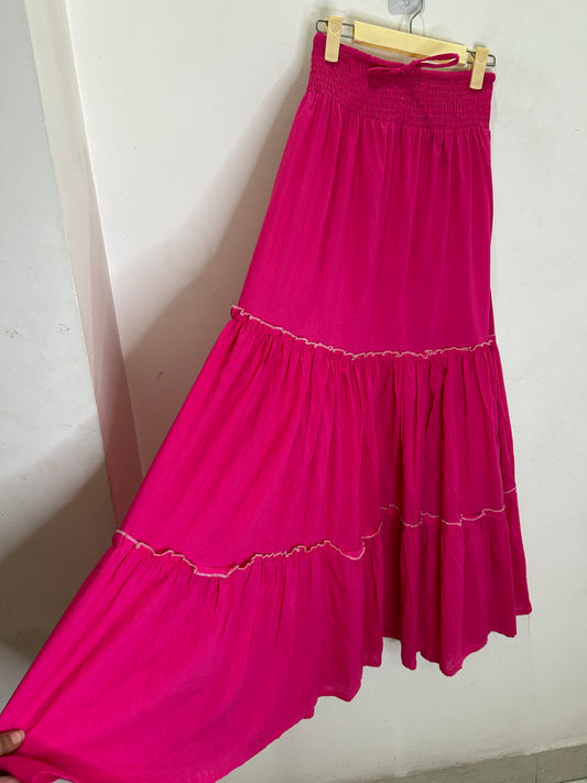 Pink Cotton Skirt