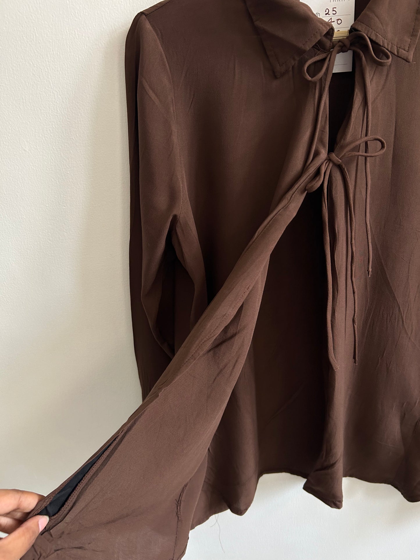 Brown Knot Top