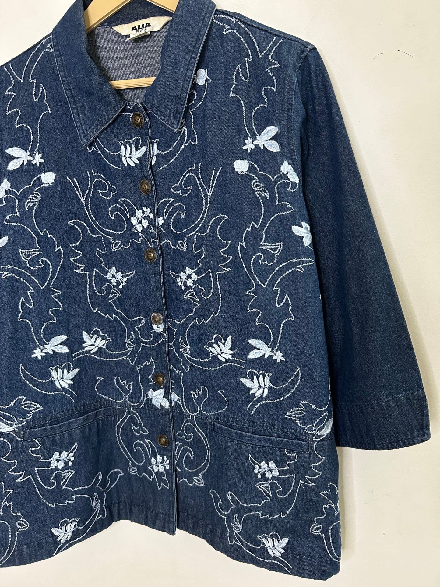 Embroidered Denim Shirt/ Jacket