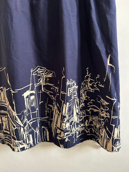 Architectural Cotton Skirt