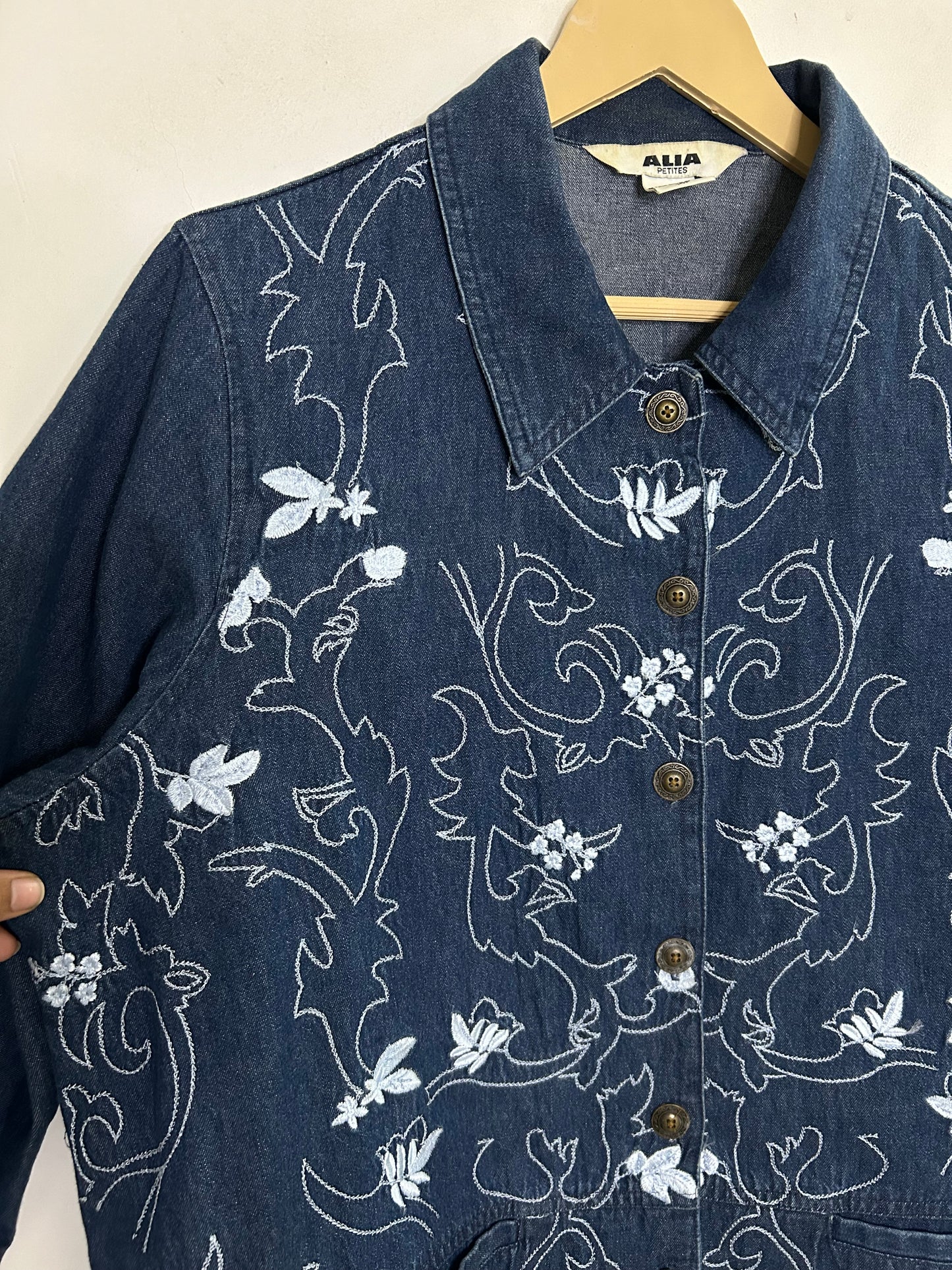 Embroidered Denim Shirt/ Jacket