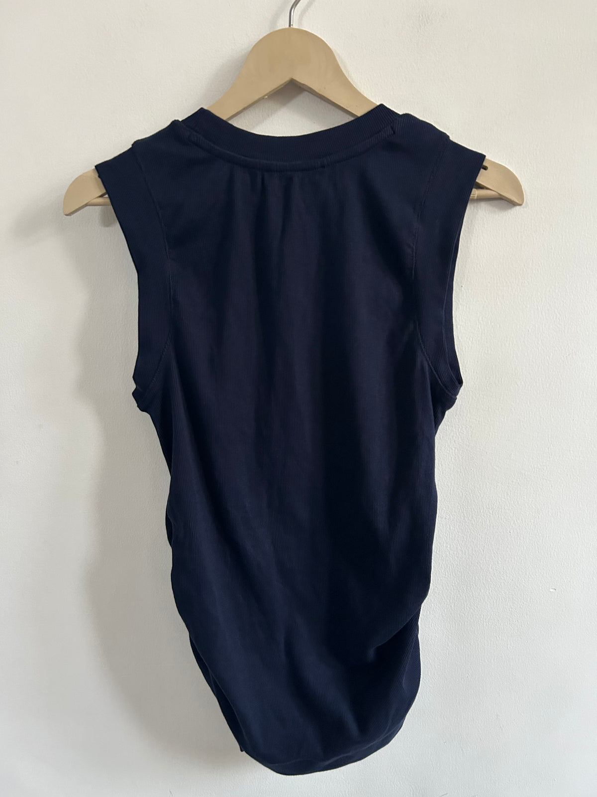 Ribbed Navy Blue Top: 42”