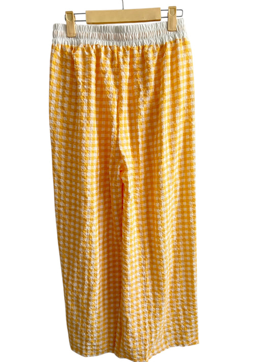 Gingham Yellow Pants
