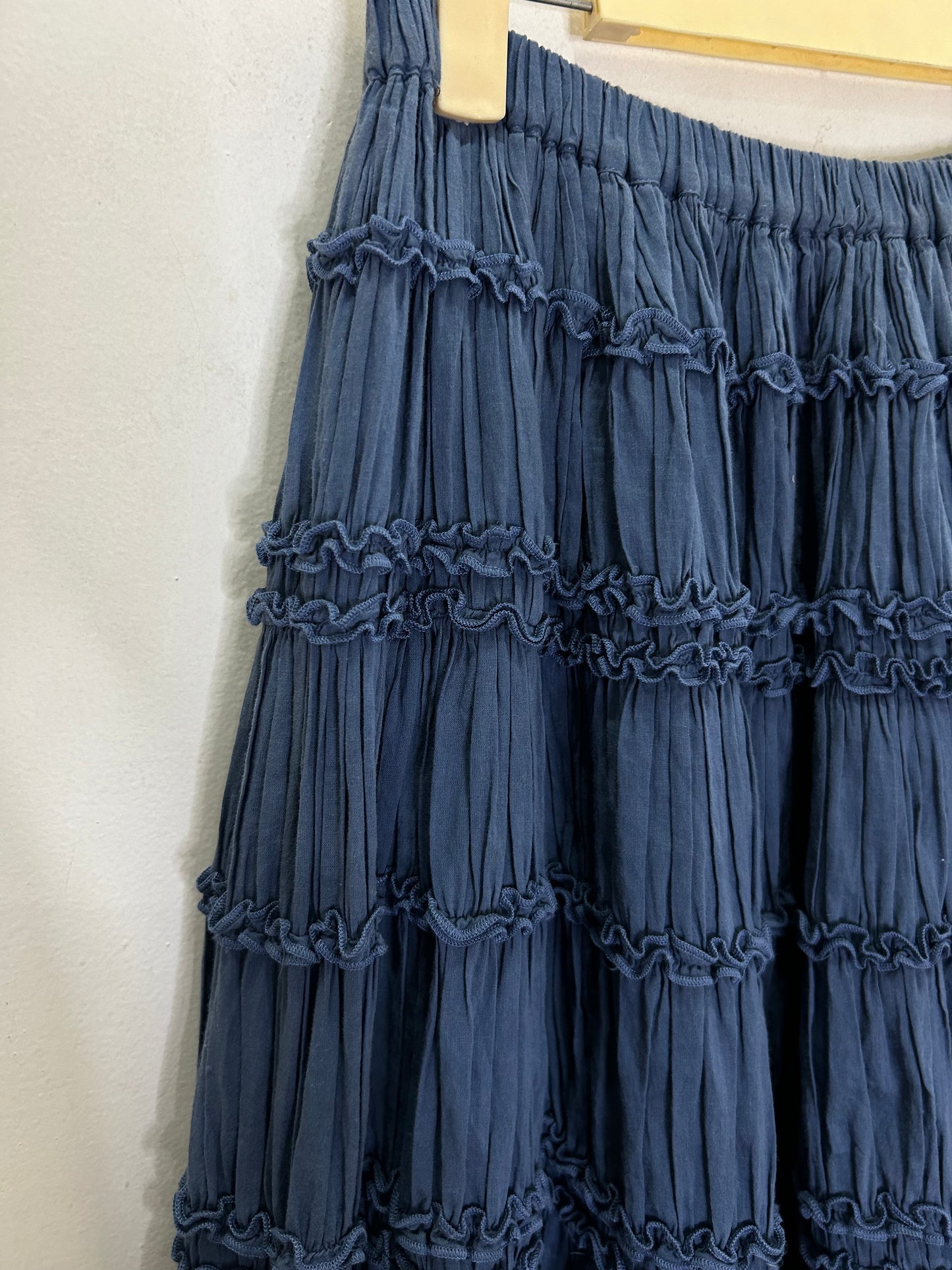 Blue Tiered Skirt