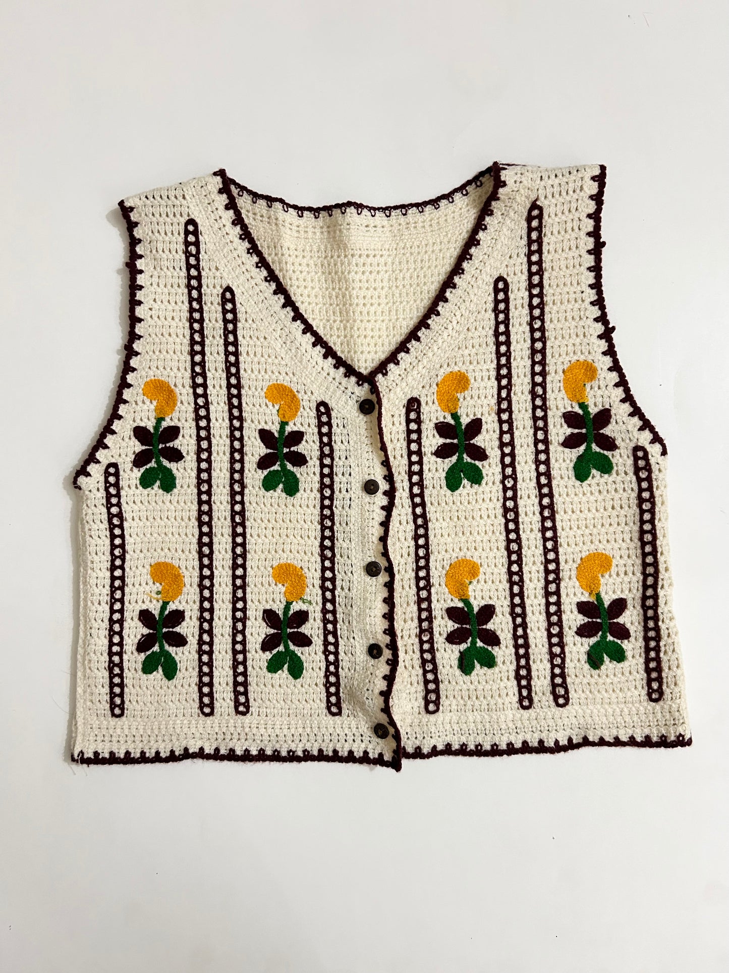 Maroon Crochet Top