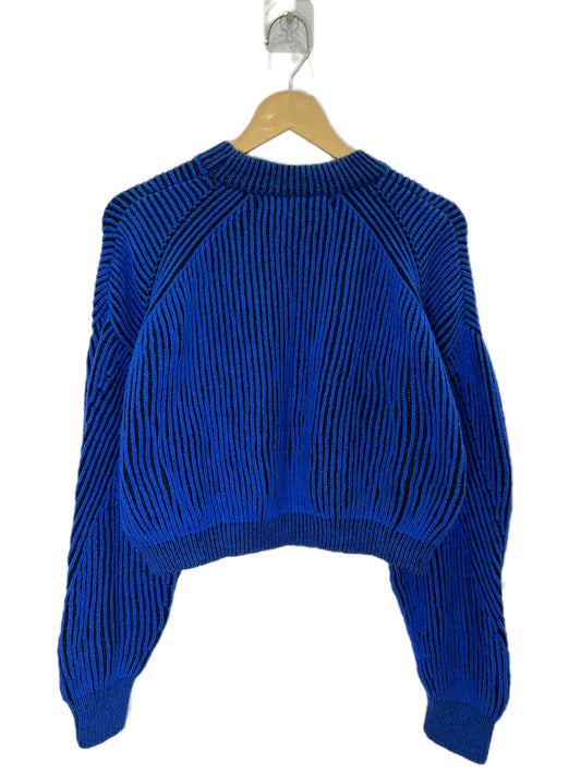 BERSHKA Blue Striped Sweater