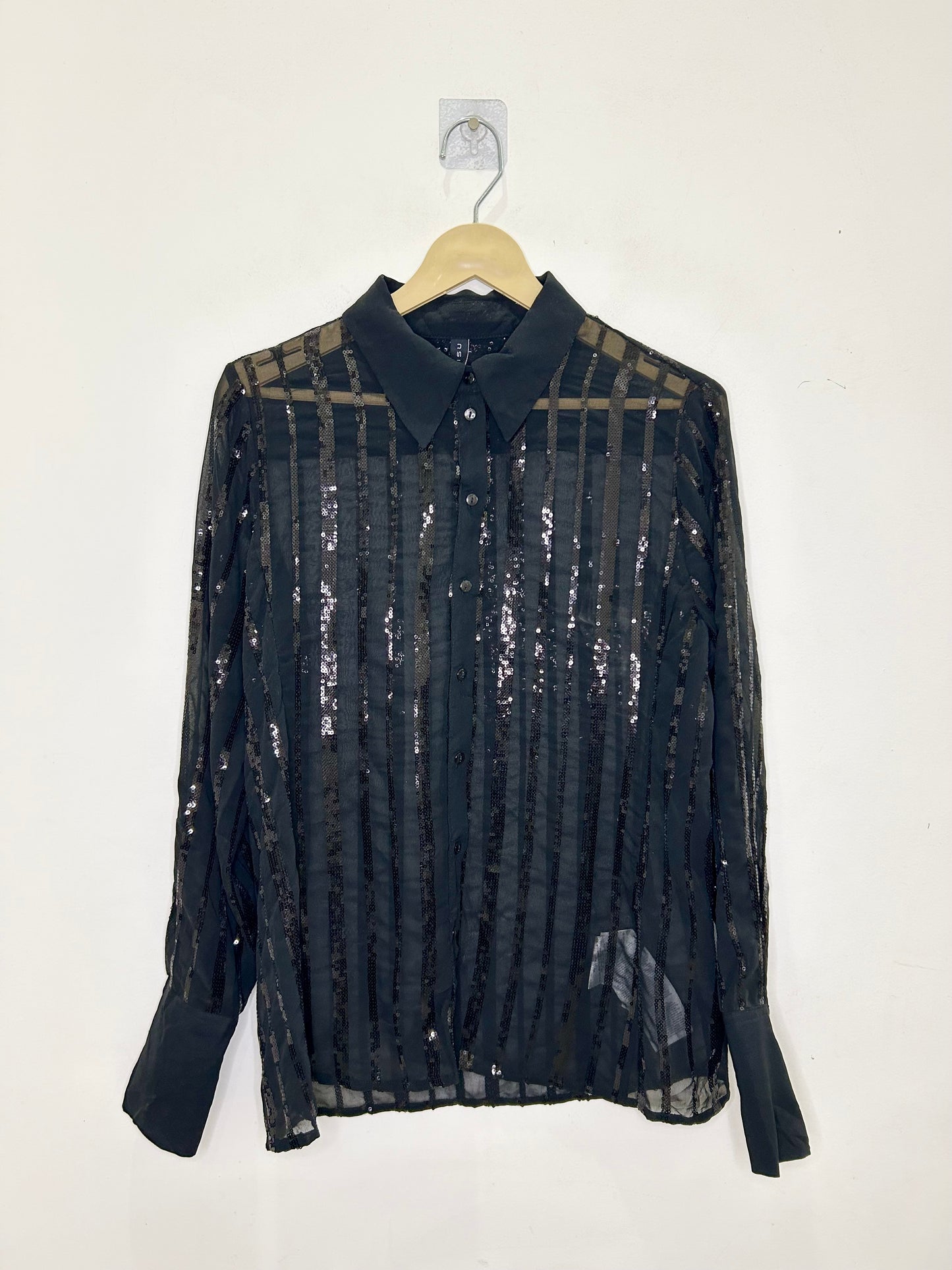 Black Embellished Shirt