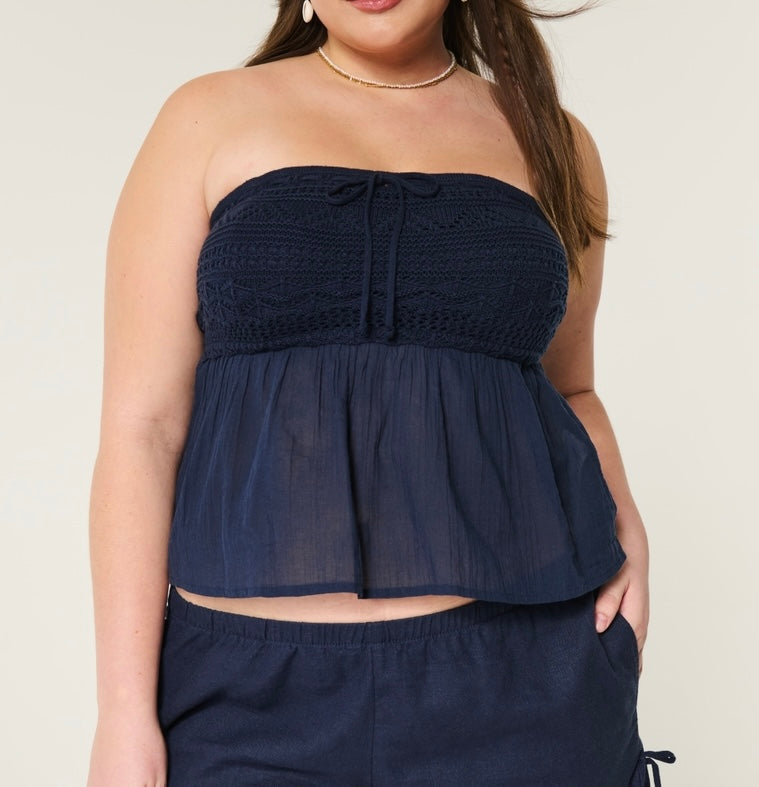 Hollister Navy Top