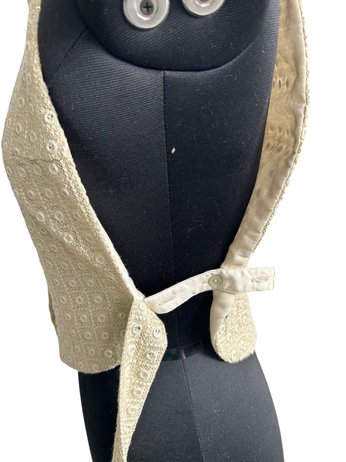 Textured Top with Tie Detailing