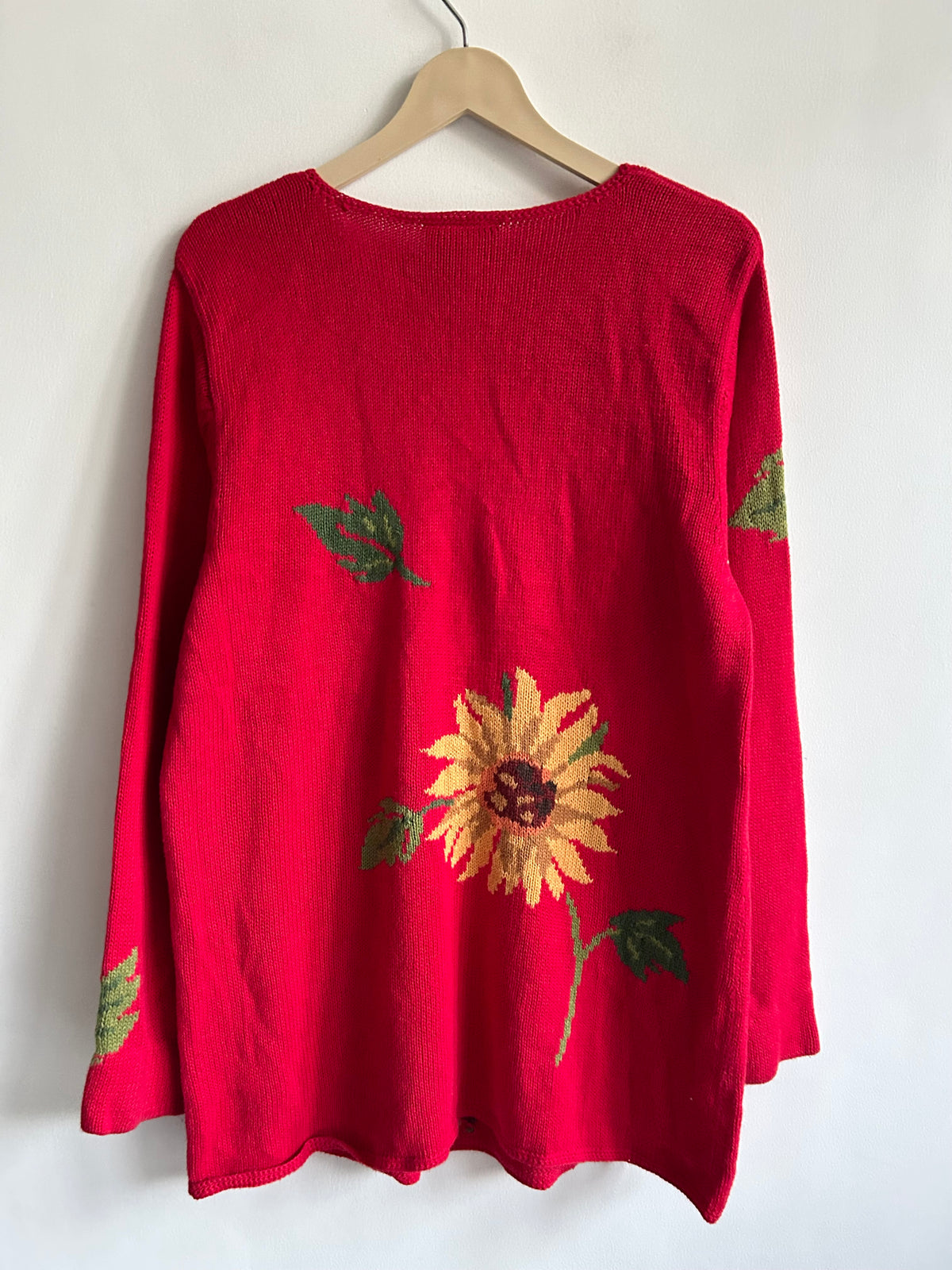 Red Sunflower Sweater