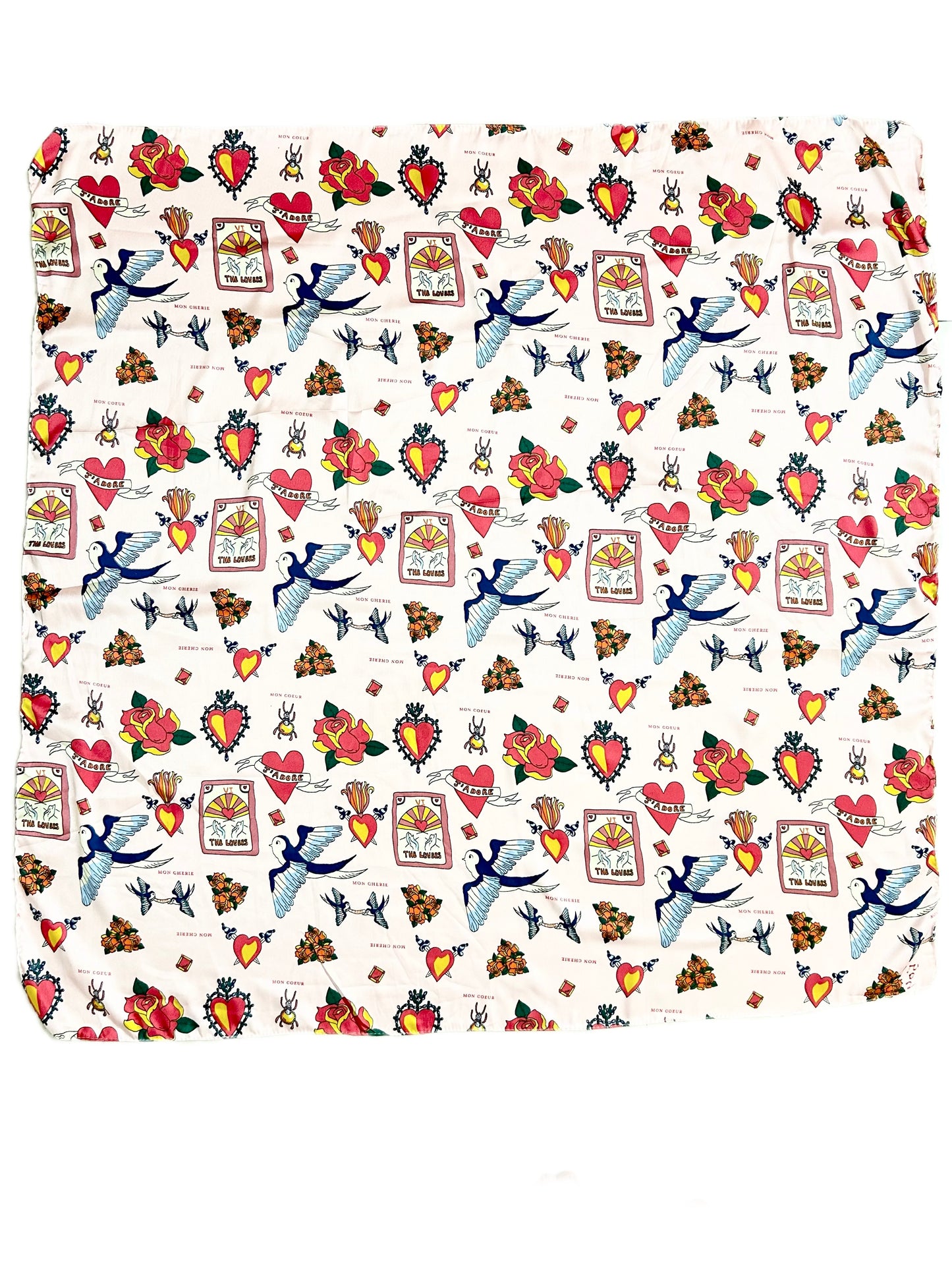 Hearts Scarf 41” x 40”