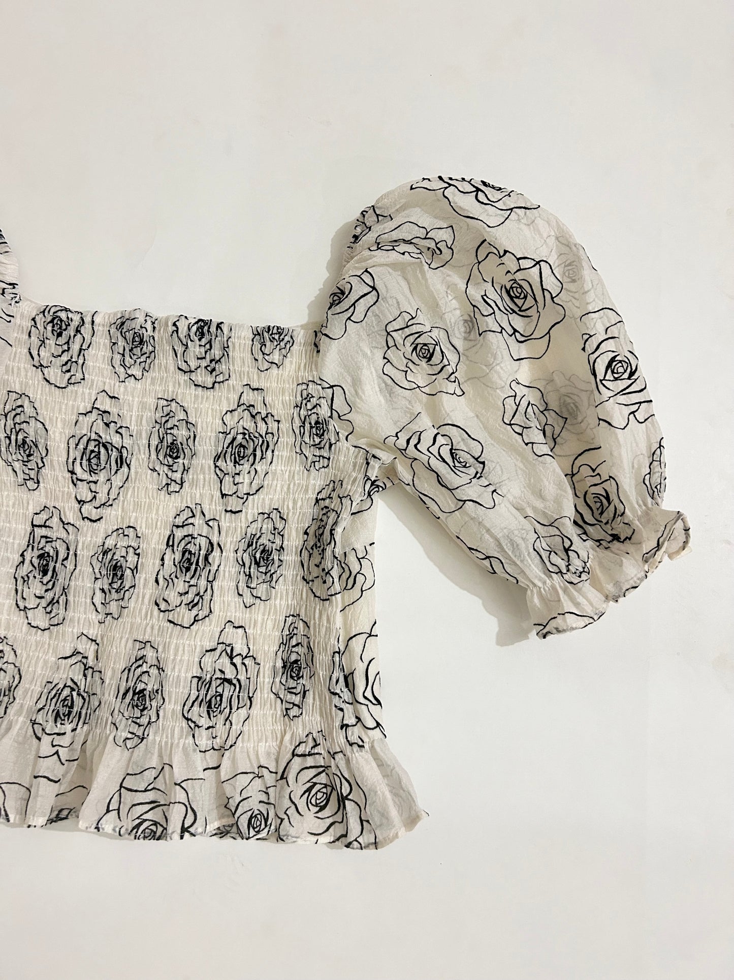 Rose Print Top
