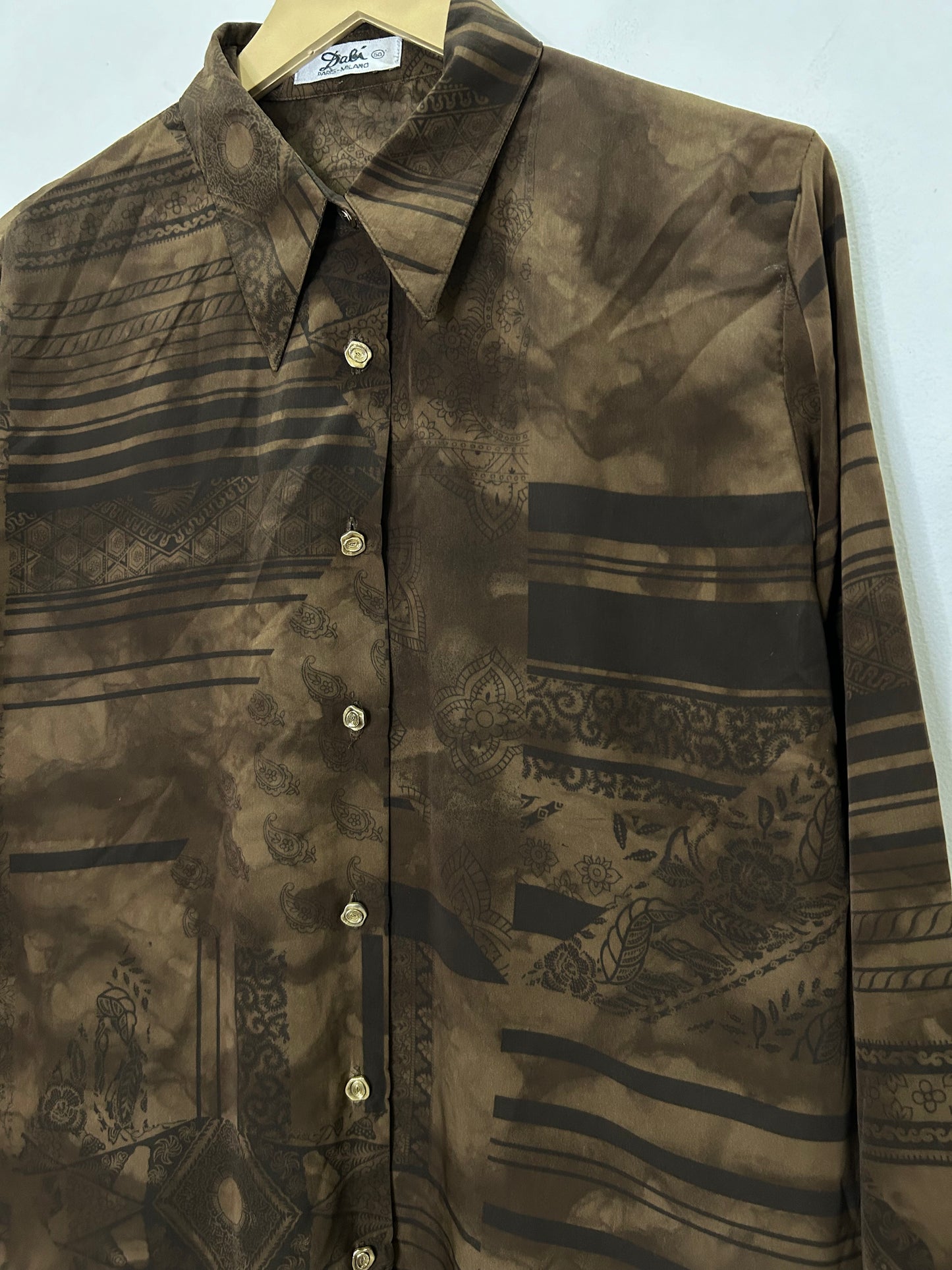 Brown Motif Shirt