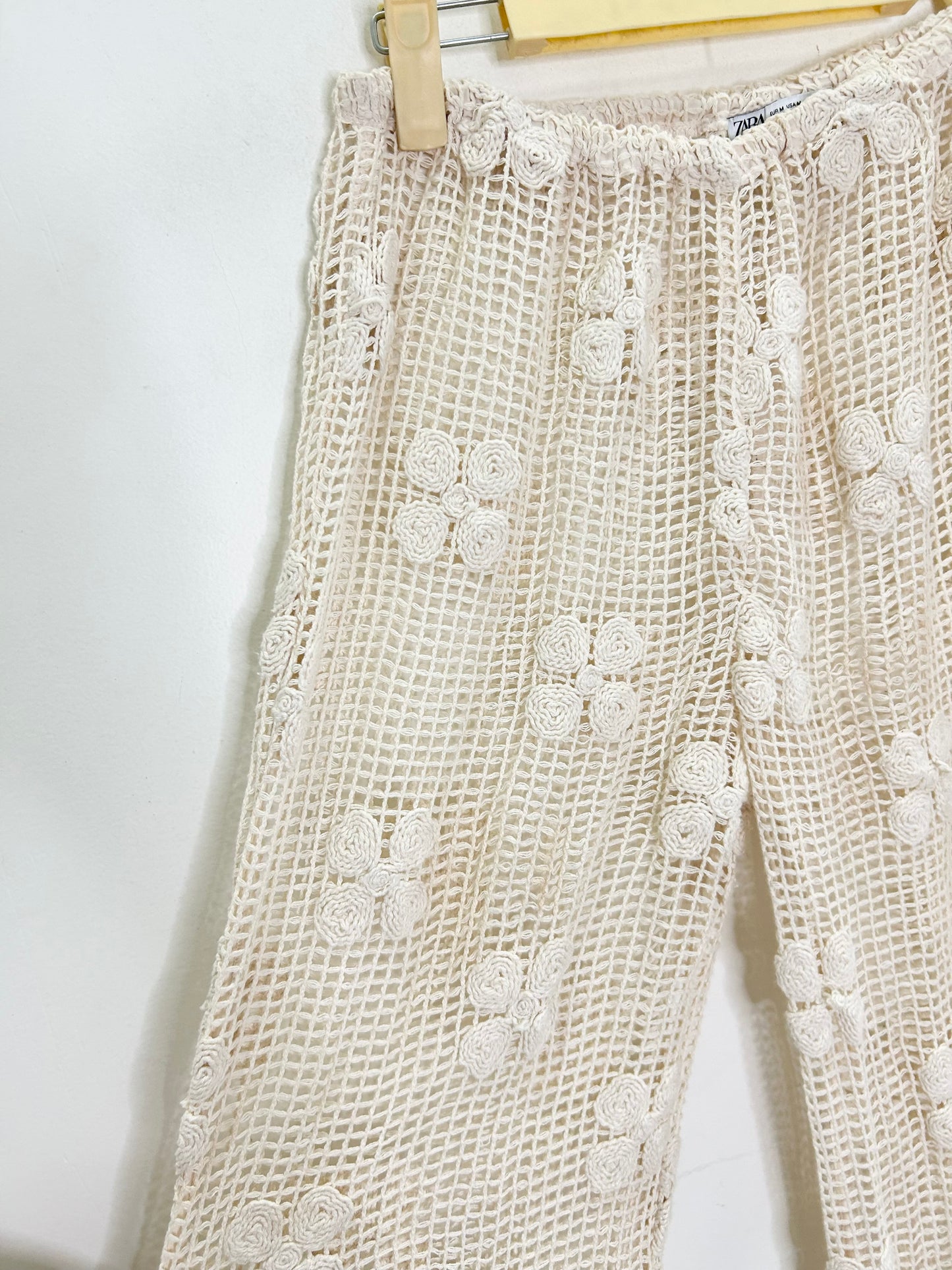Crochet Beige Pants