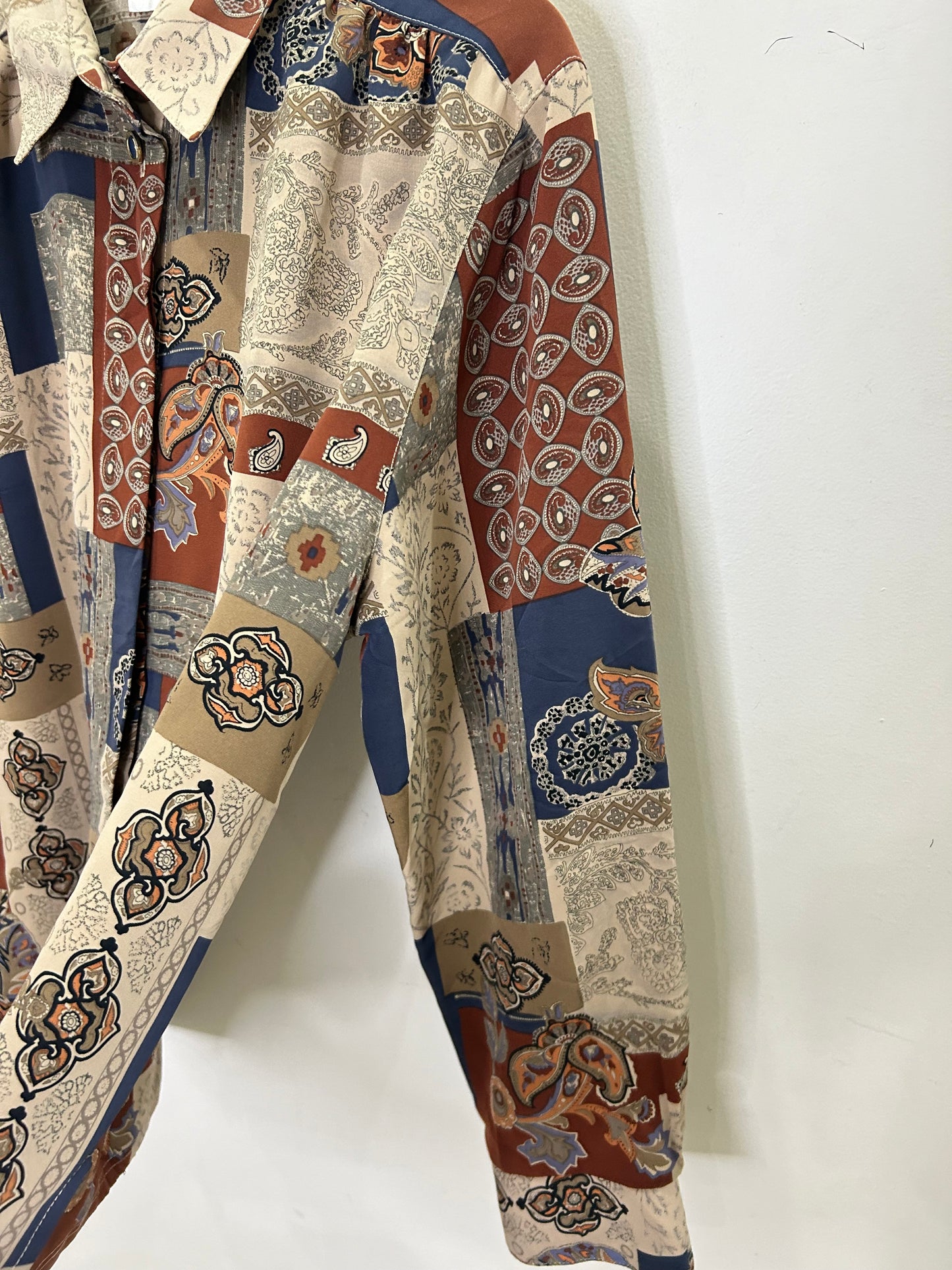 Vintage Beige Printed Shirt