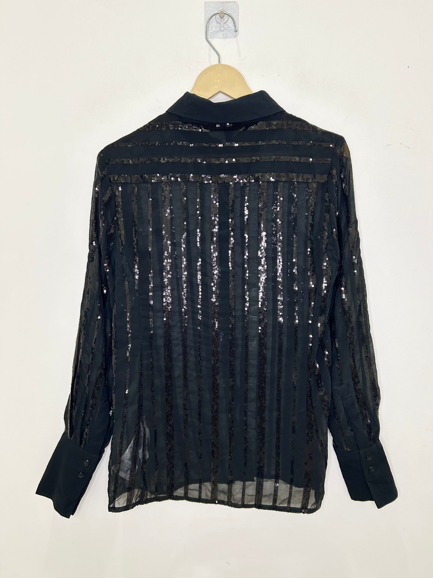 Black Embellished Shirt