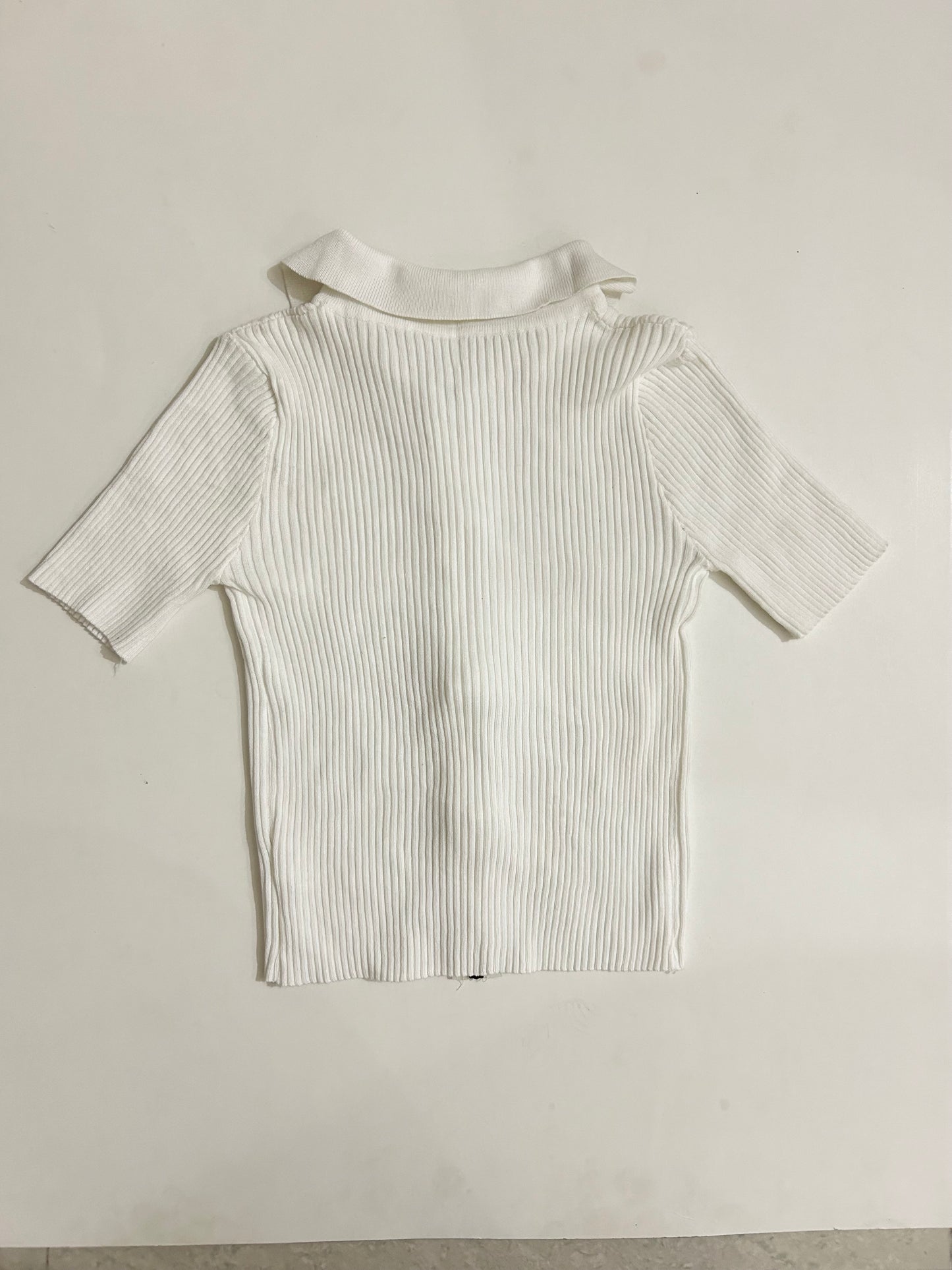 Double Zip White Top