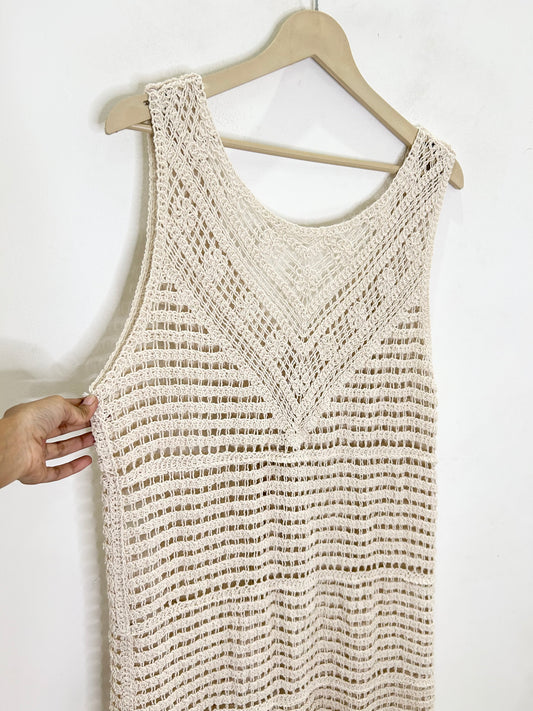 Crochet Beige Shrug