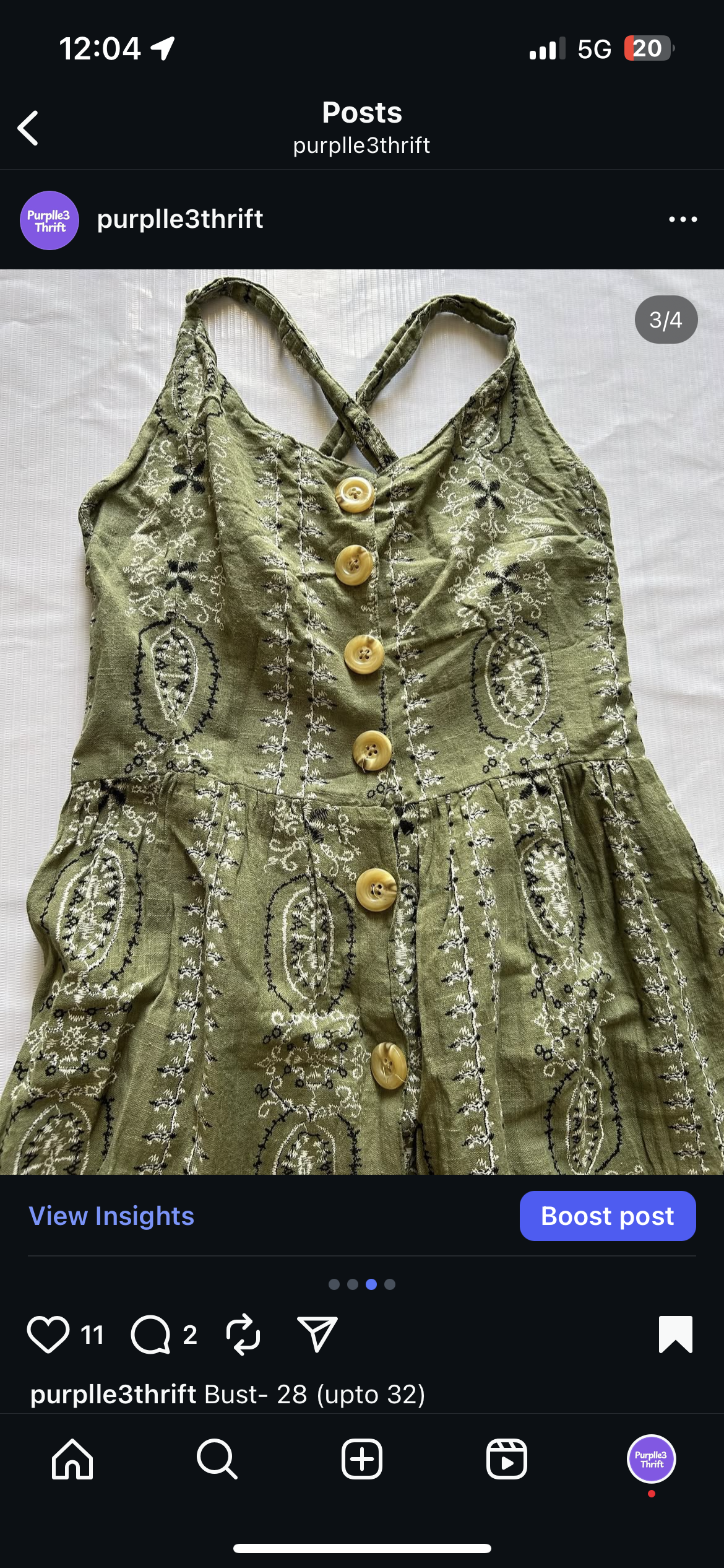 Cotton Embroidered Dress
