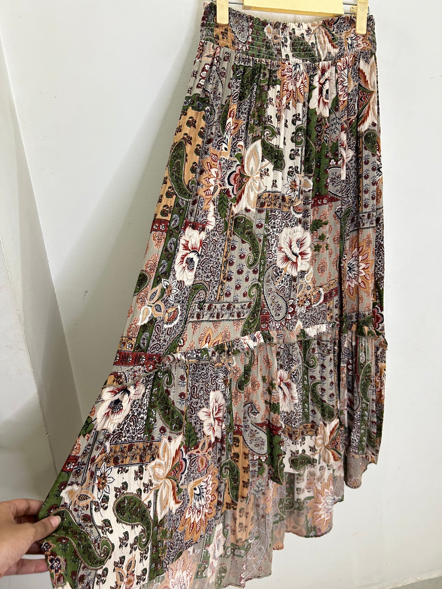 Side Slit Boho Skirt