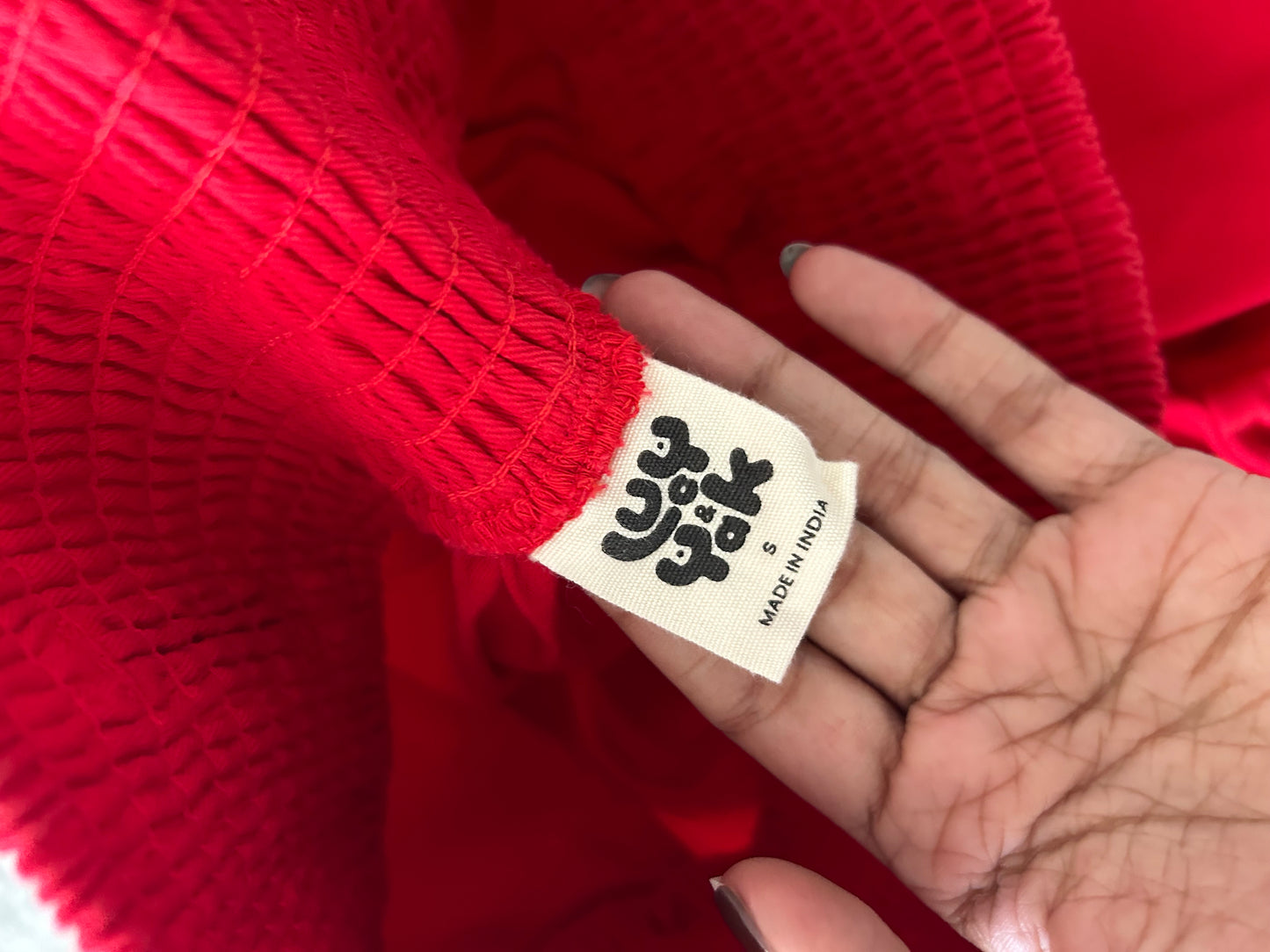 LUCY & YAK Solid Red Shorts