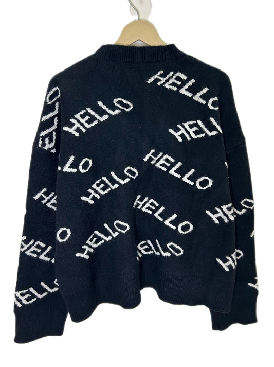 Hello Black Sweater