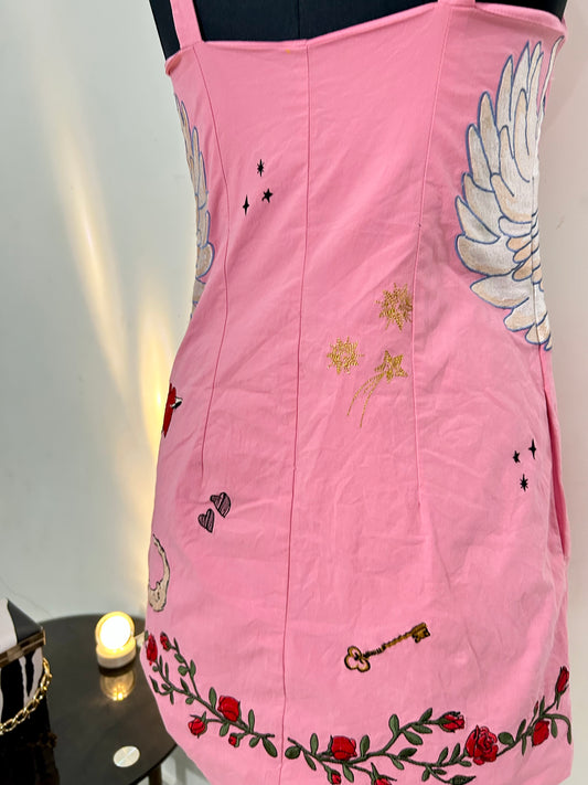 Embroidered Shift Dress- BUST: 36/38”