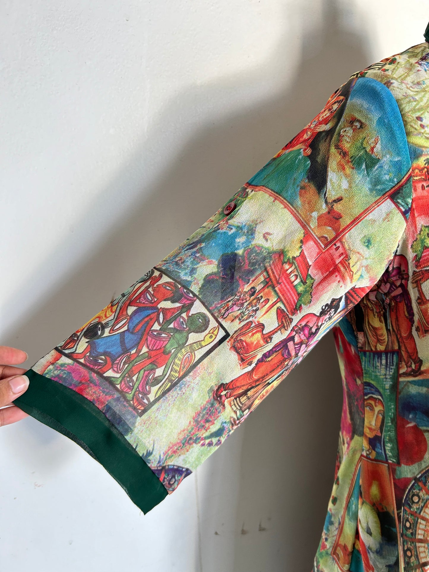 Abstract Village Print Kurta