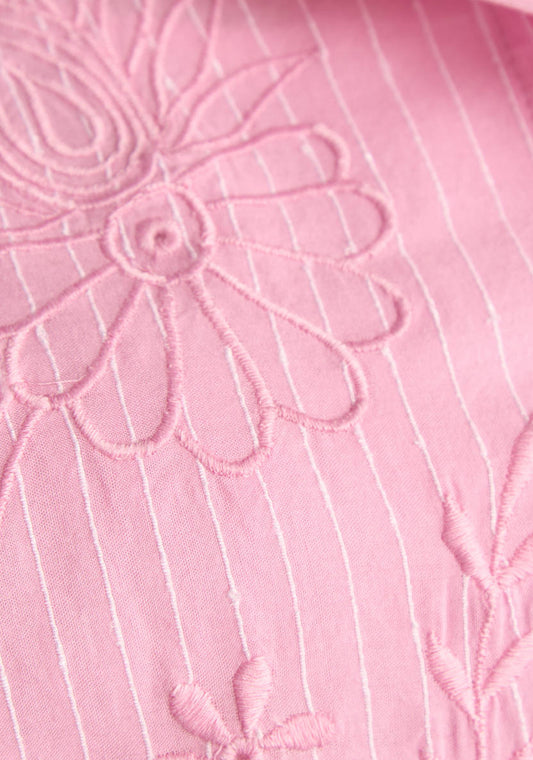 Striped Embroidered Shirt