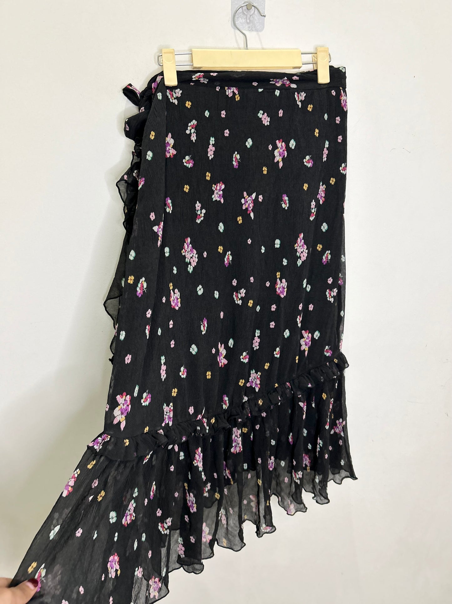 Wrap Ruffle Skirt