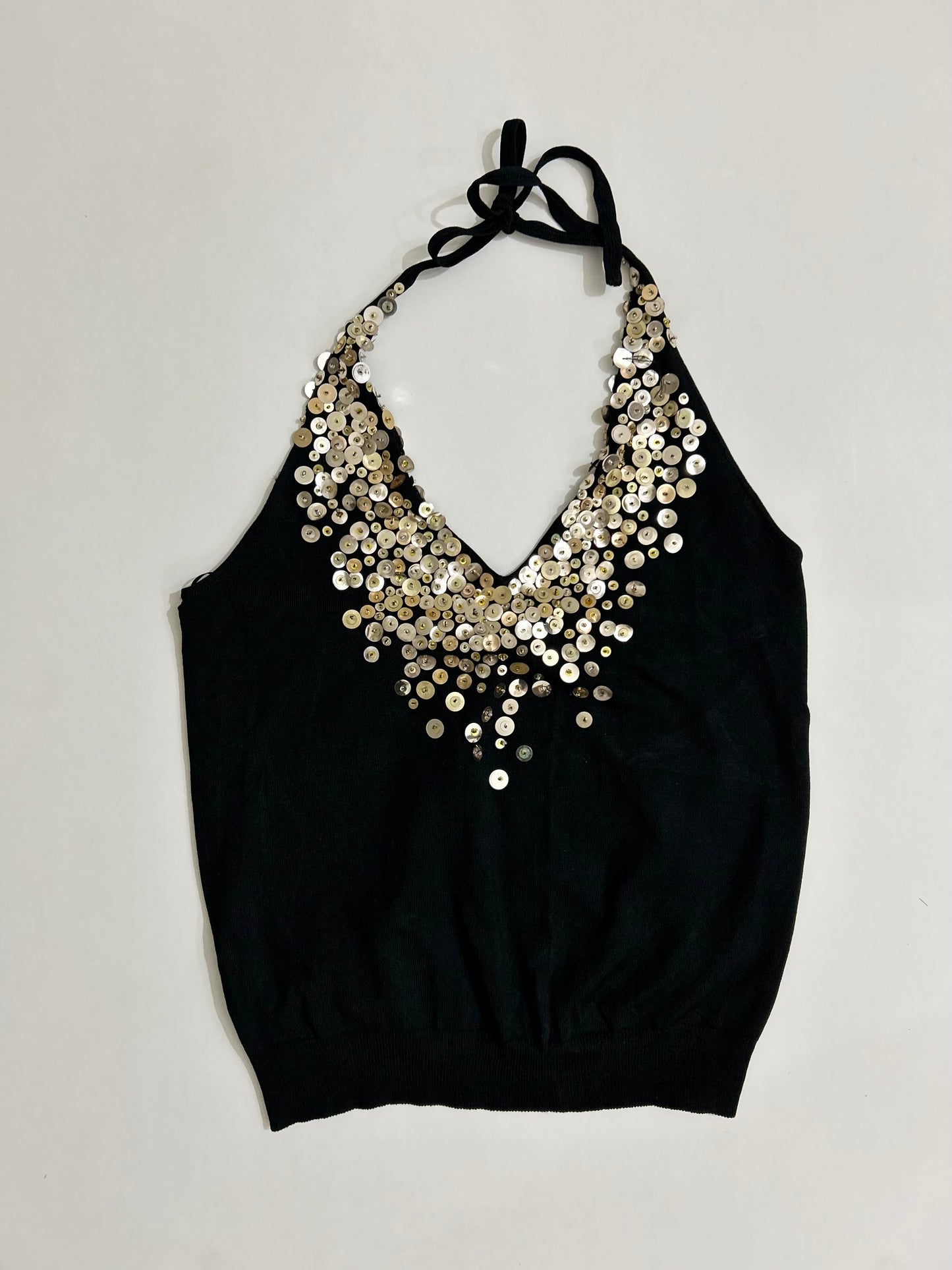 Embellished Halterneck Top