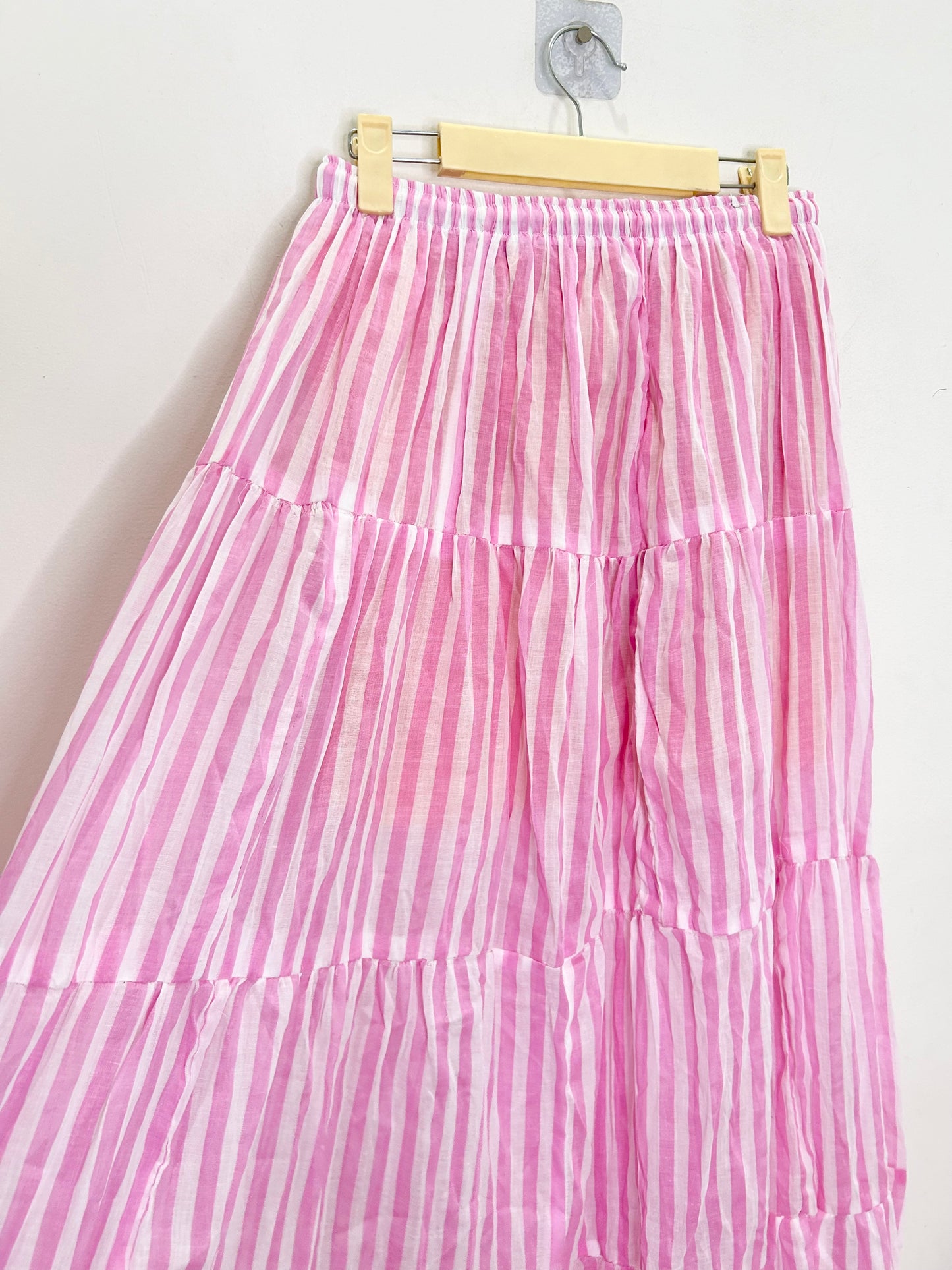 Pink Striped Skirt