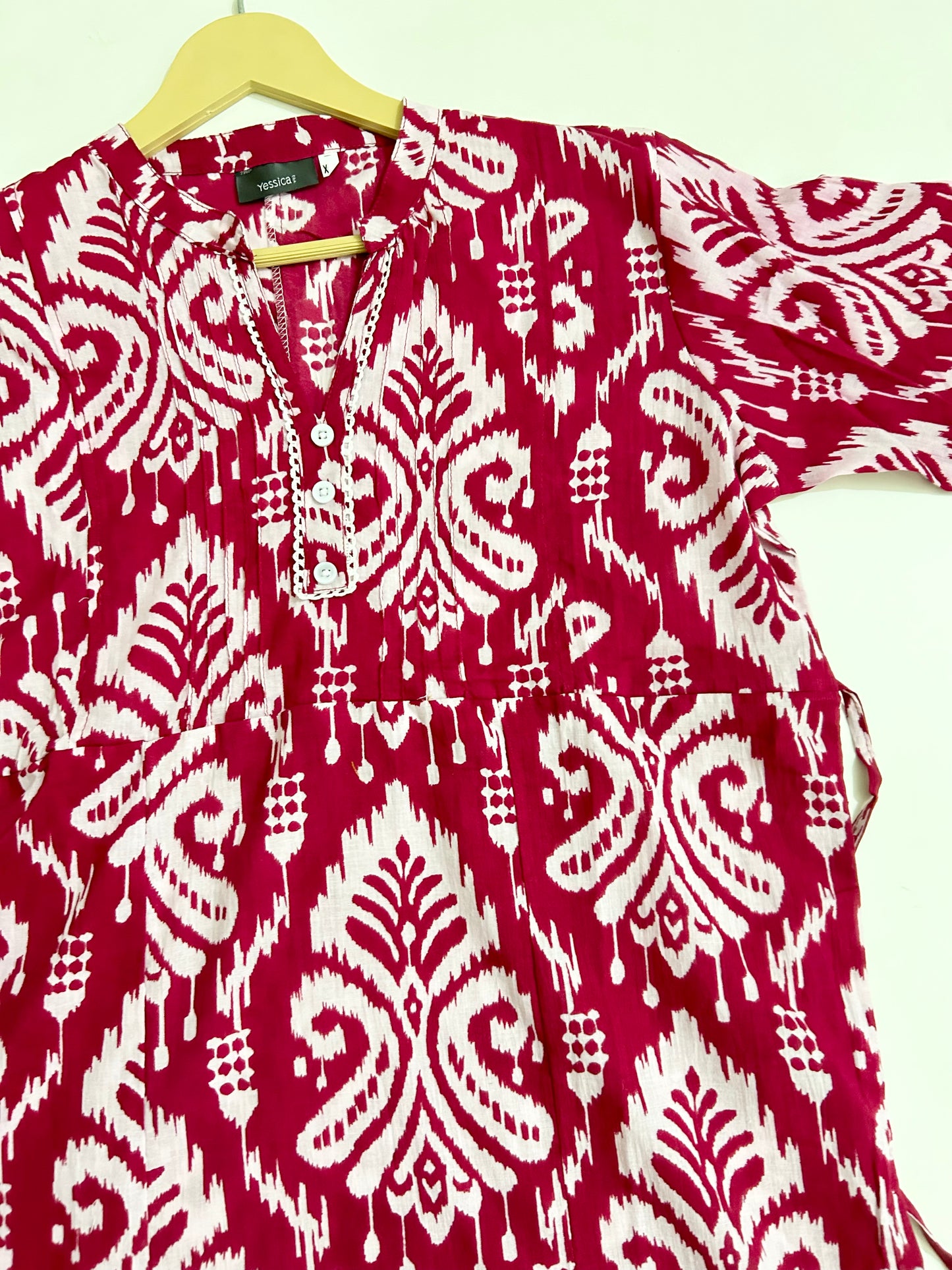 Ethnic Red Kurta Top