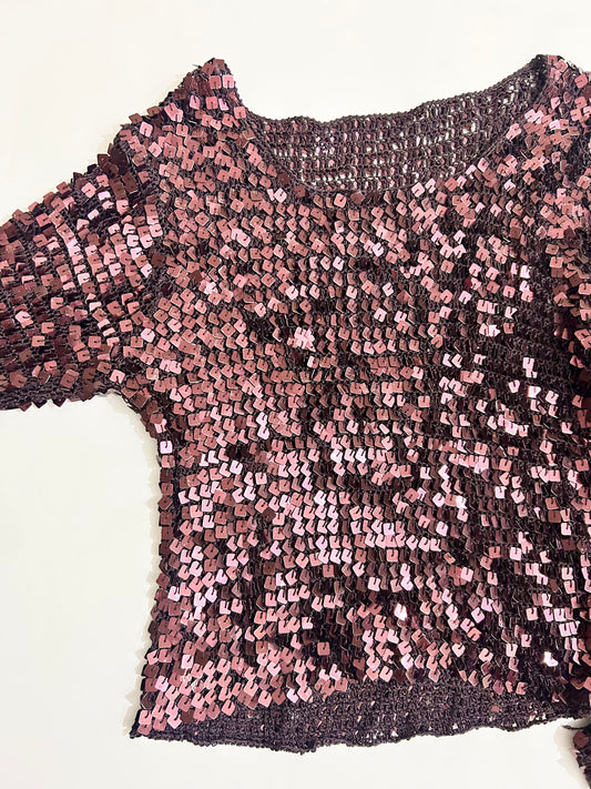 Embellished Sequinned Top