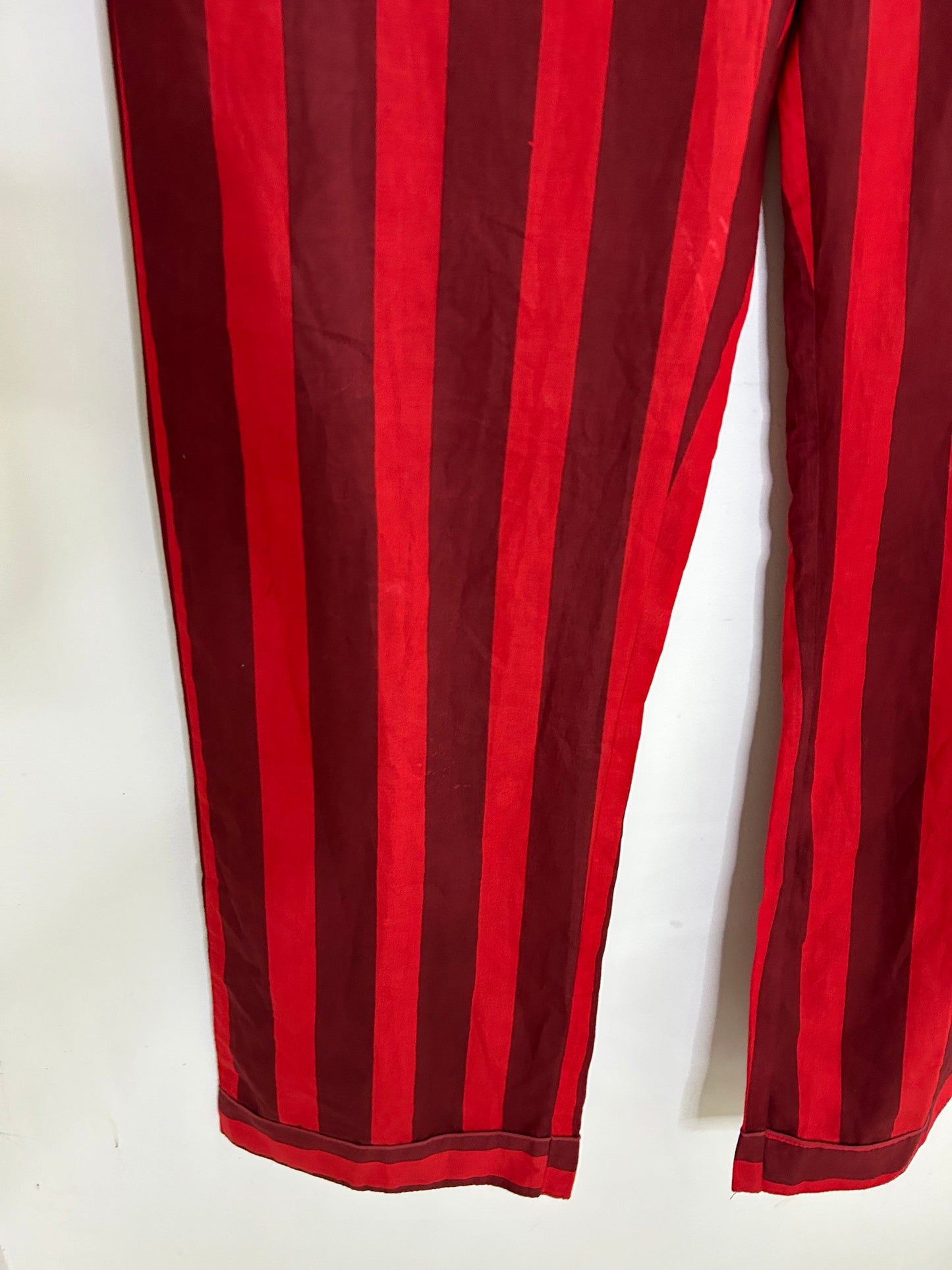 Red Striped Cotton Co-Ord Set (Have Pockets)