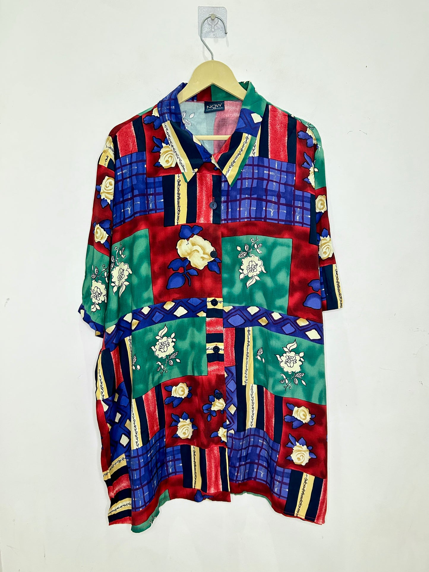 Rose Block Print Shirt