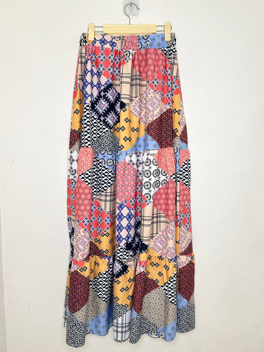 Patch print Skirt