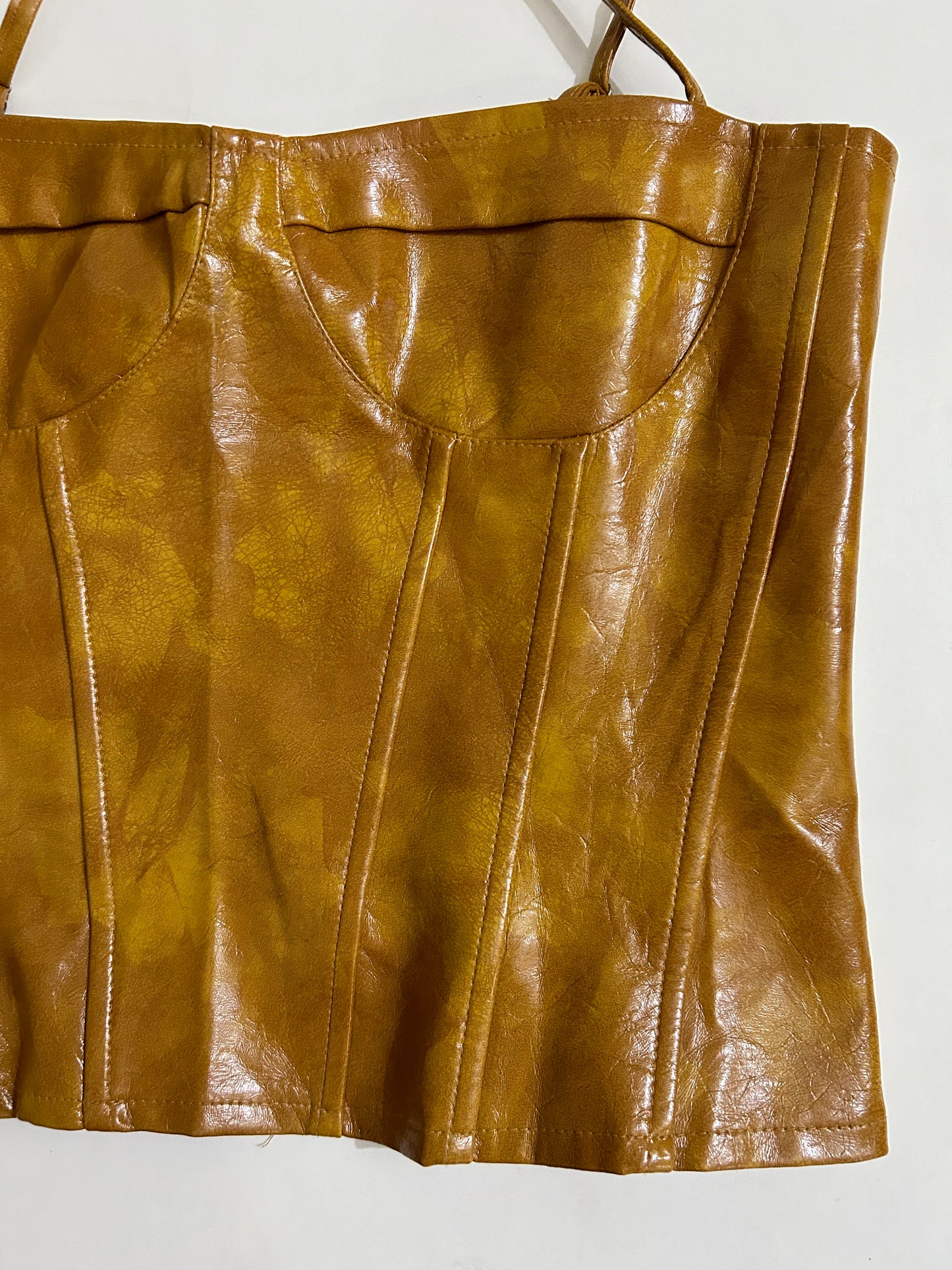 Mustard Corset Top