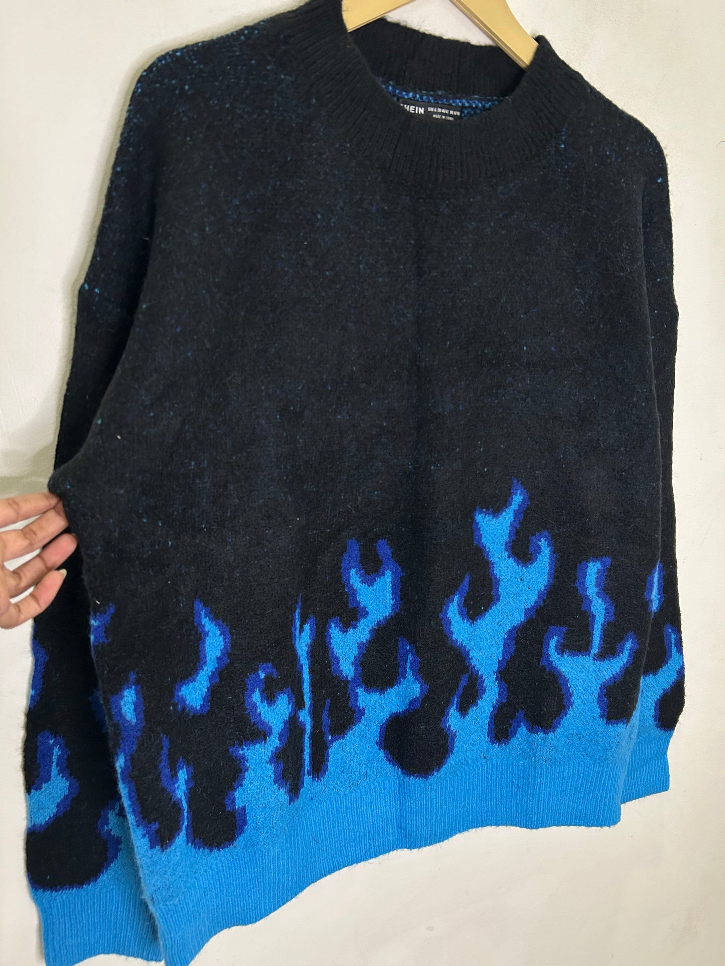 Blue Fire Sweater