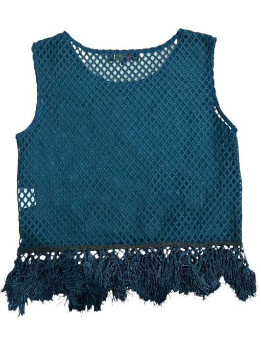 Pearl Embellished Fringe Top