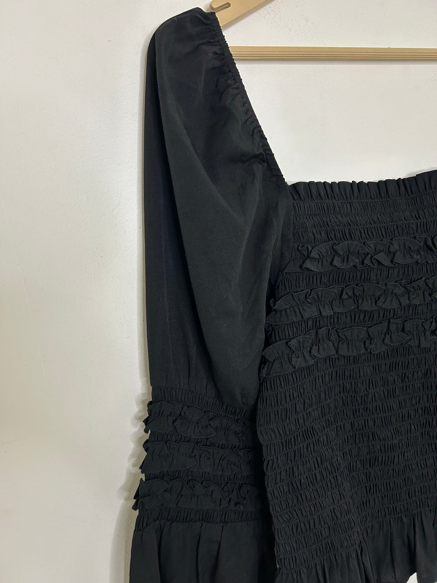 Black Ruched Top