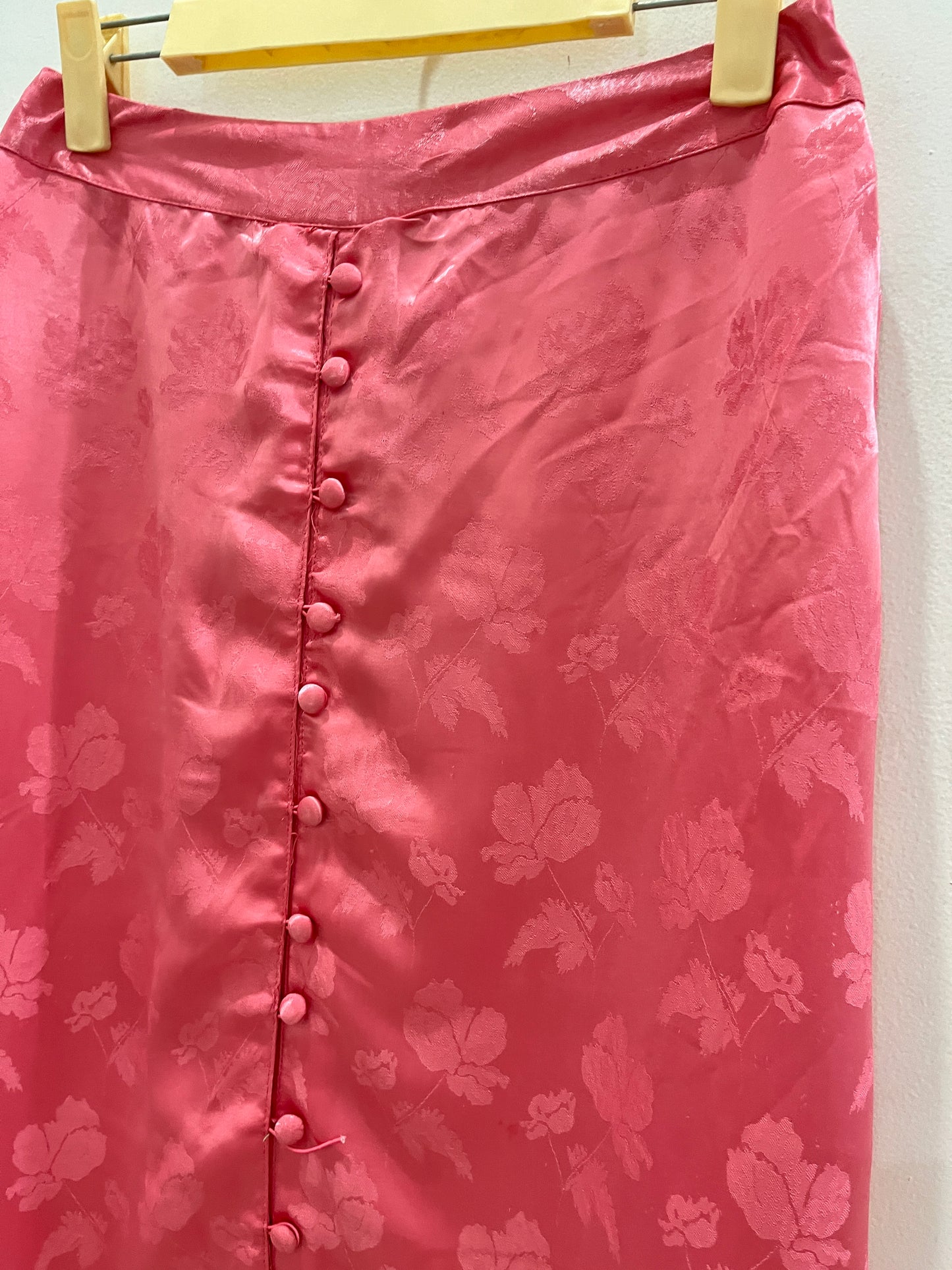 Pink Satin Skirt