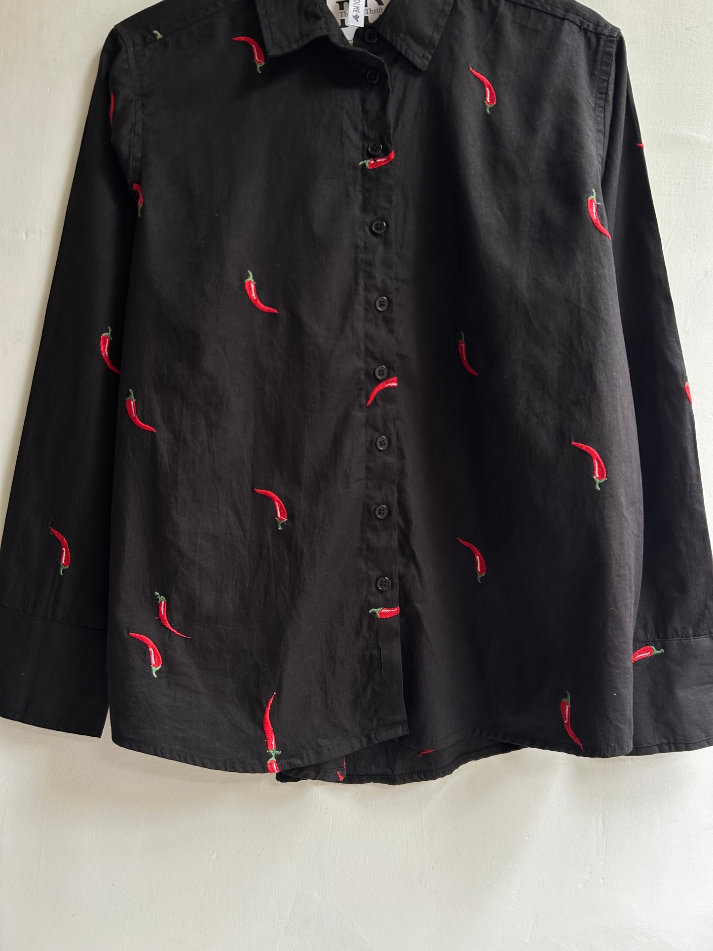 Cotton Chilli Embroidered Shirt: Chest-44”