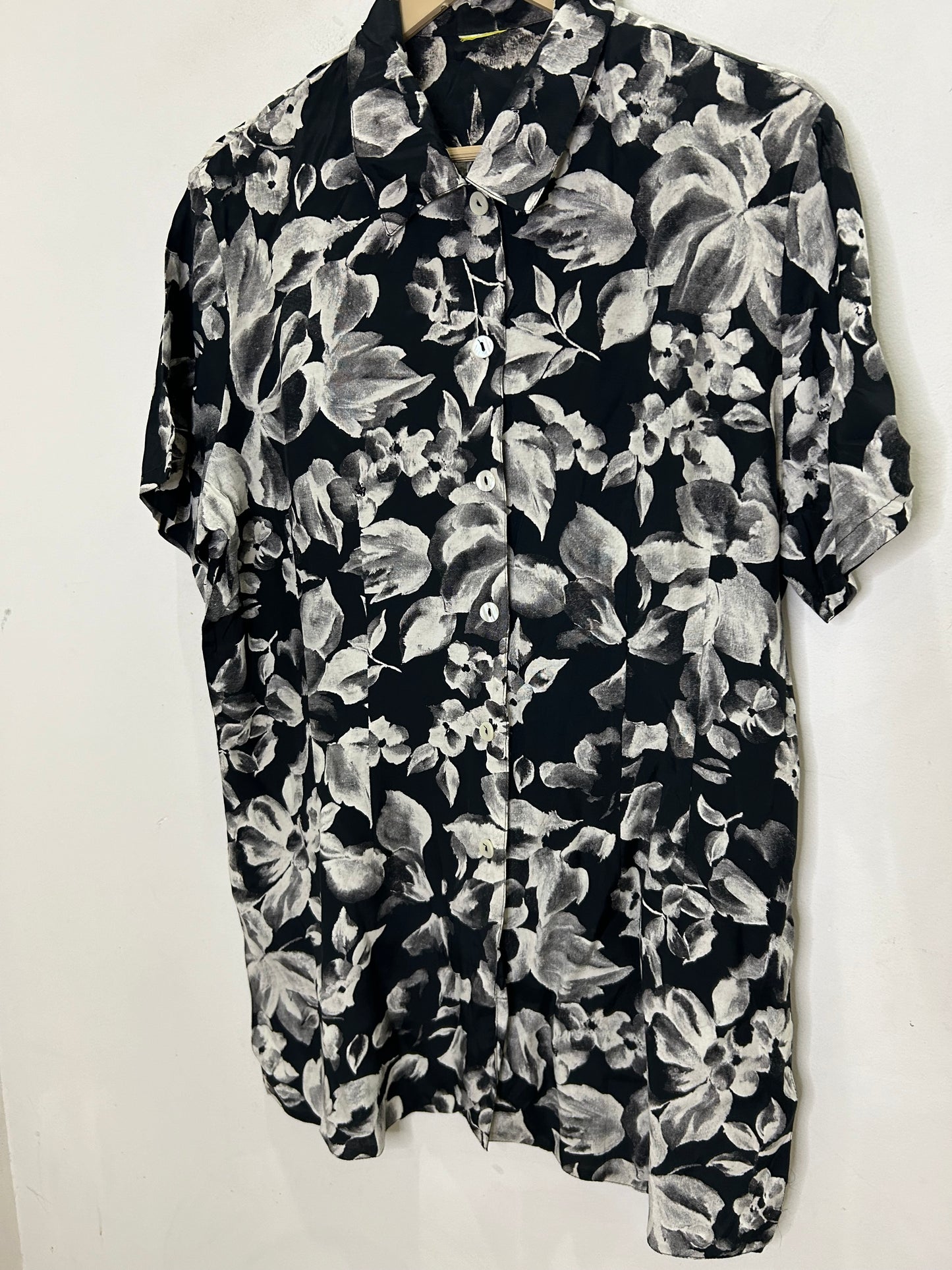 B&W Floral Shirt