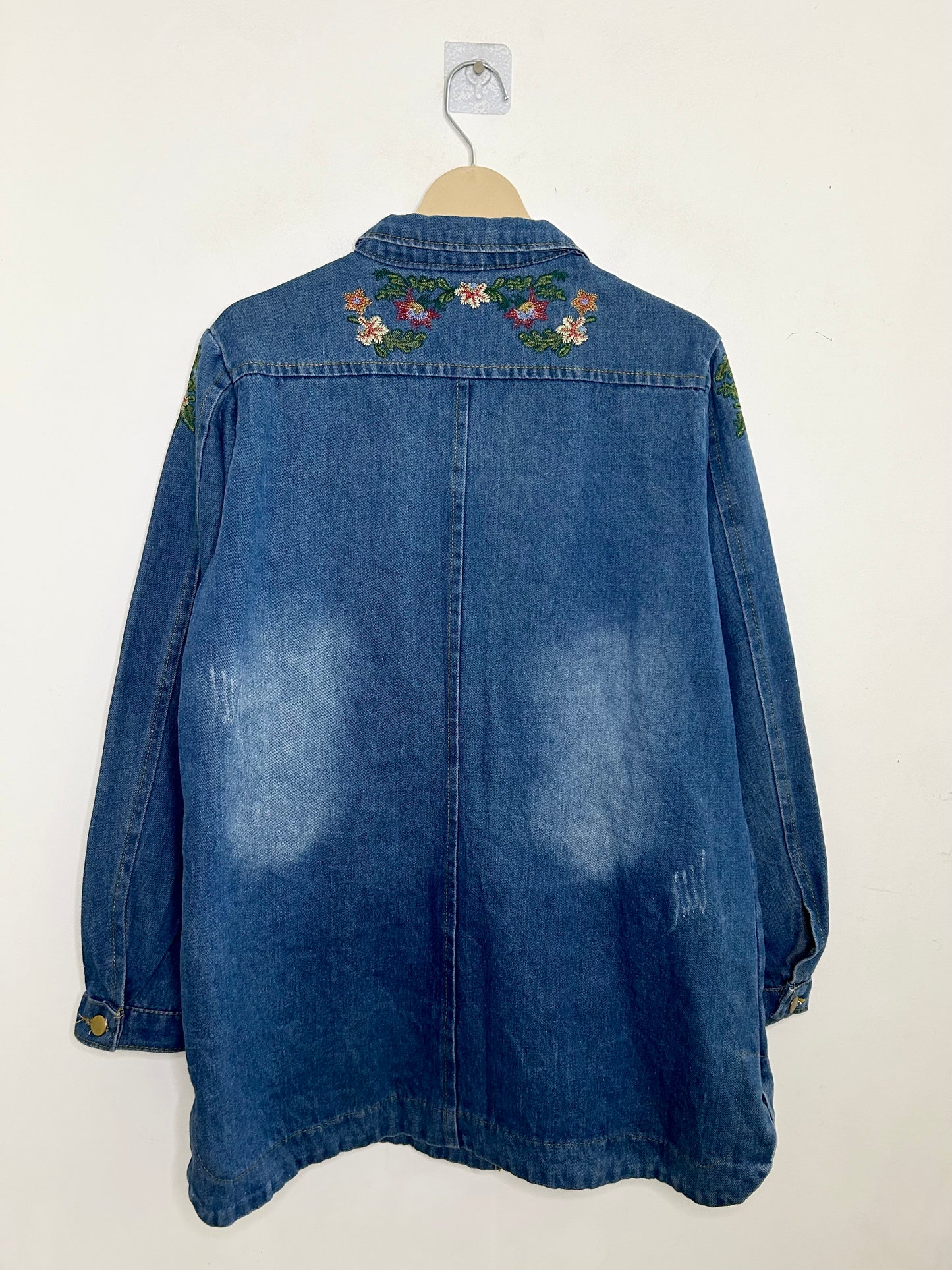 Shoulder Pattern Denim Shirt/ Jacket