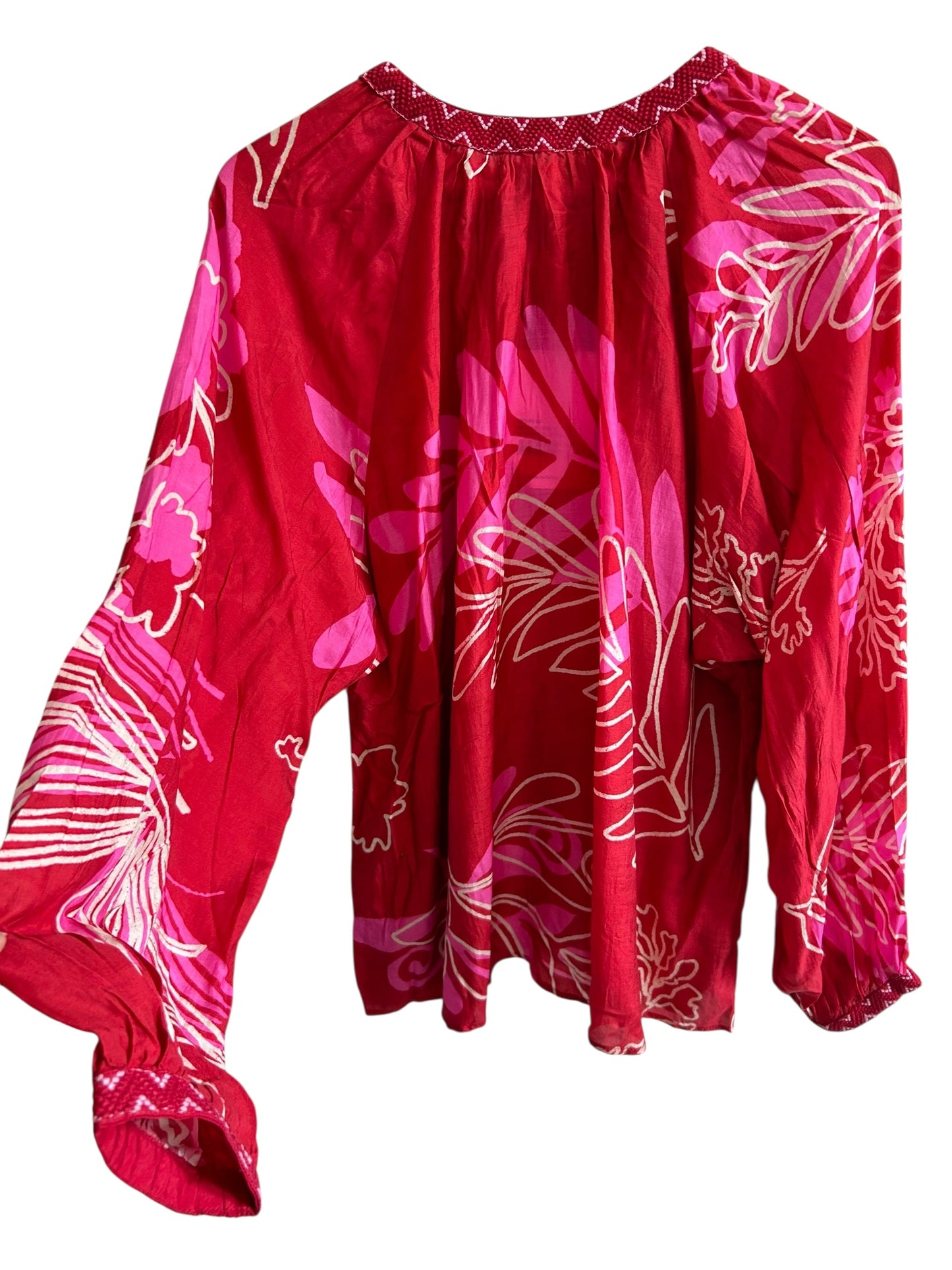 Red Printed Top